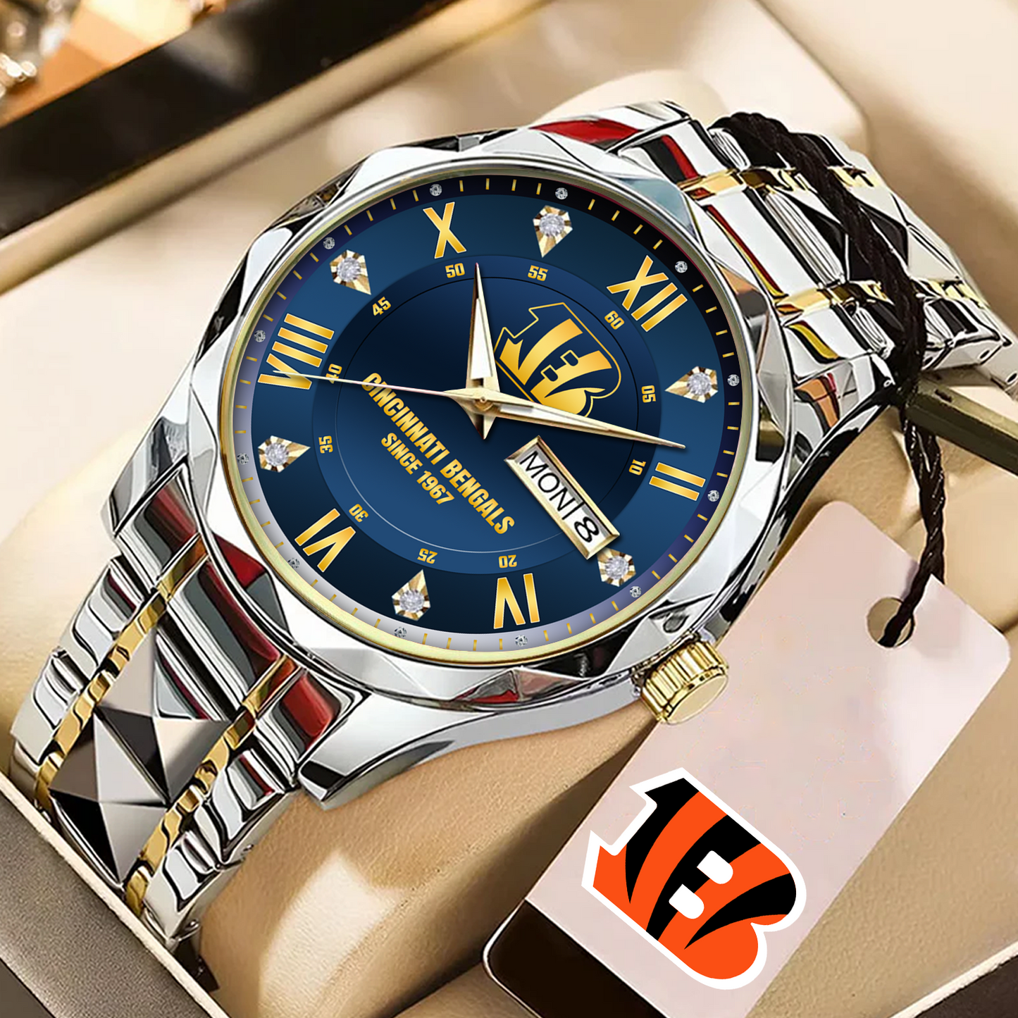 CIN x NFL Alloy Luxury Quartz Watch DATND TANTD