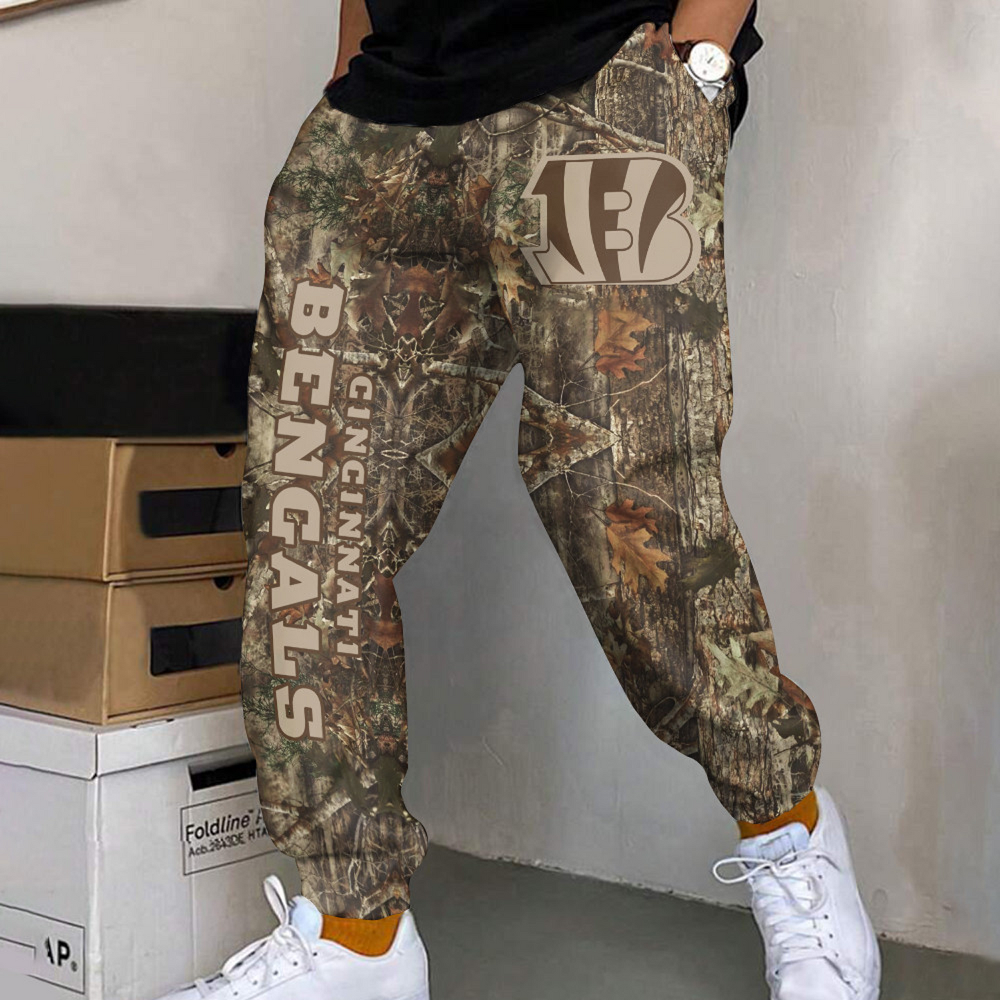 CIN x NFL Football Team Hunting Camo Long Pants DATND TANTD