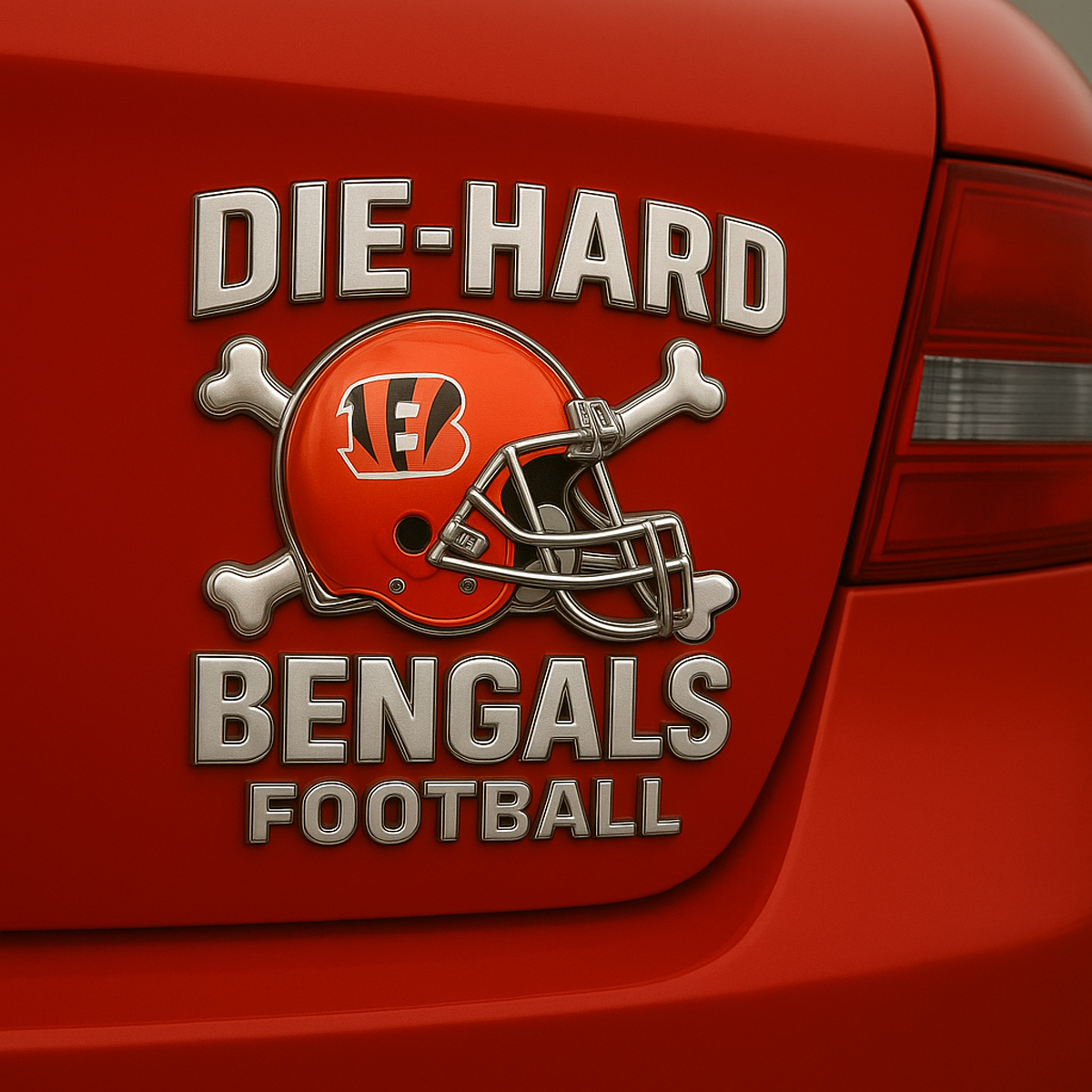 CIN x NFL Premium 3D Car Name Badge DATND DVT