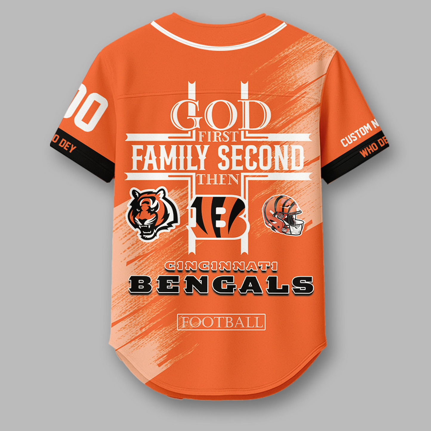 CIN x NFL Premium NFL Baseball Jersey DATND TANTD