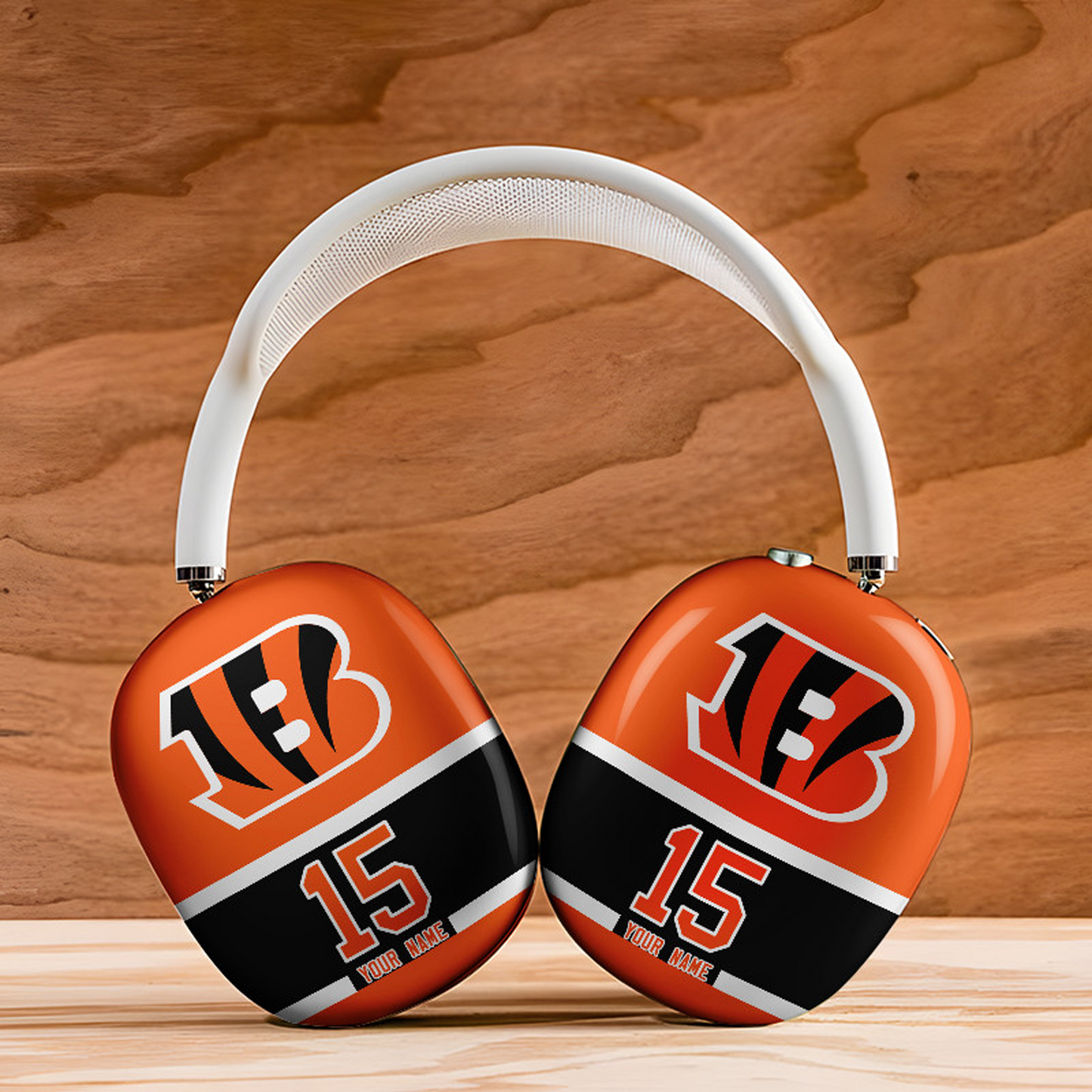 CIN x NFL Special Airpod Max Case Cover Personalized DATND TANTD