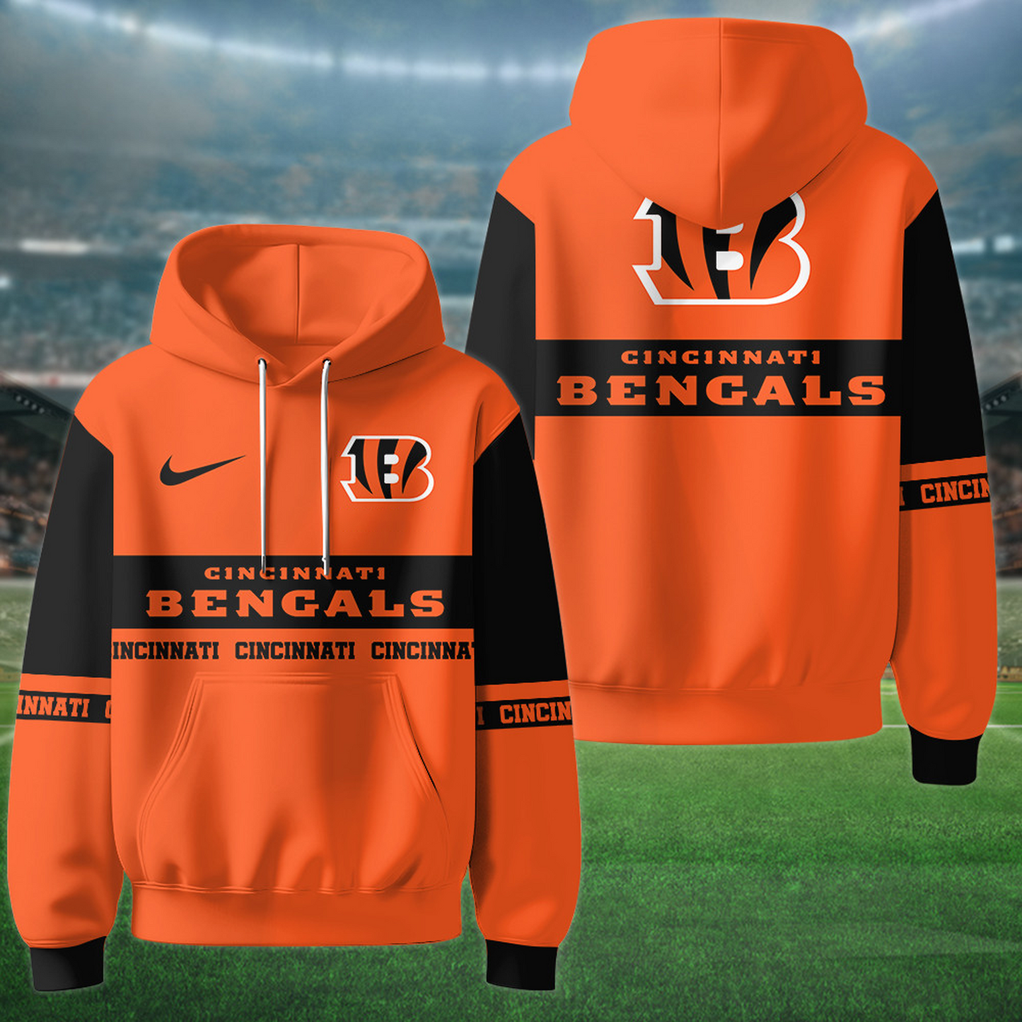 CIN x NFL Special Hoodie New Style Personalized Gifts For Fan DATND TANTD