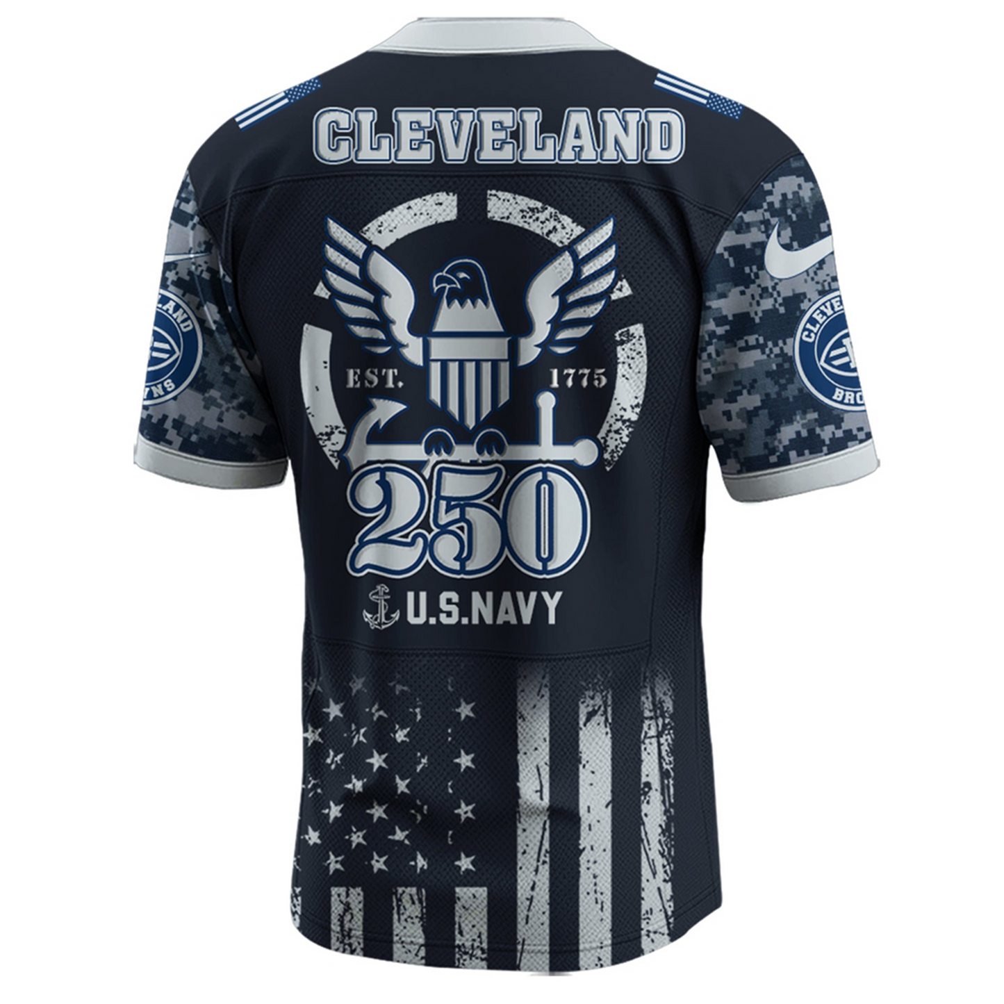 CLE x 250 U.S. Navy 250th Birthday Celebration Jersey DatND DVT
