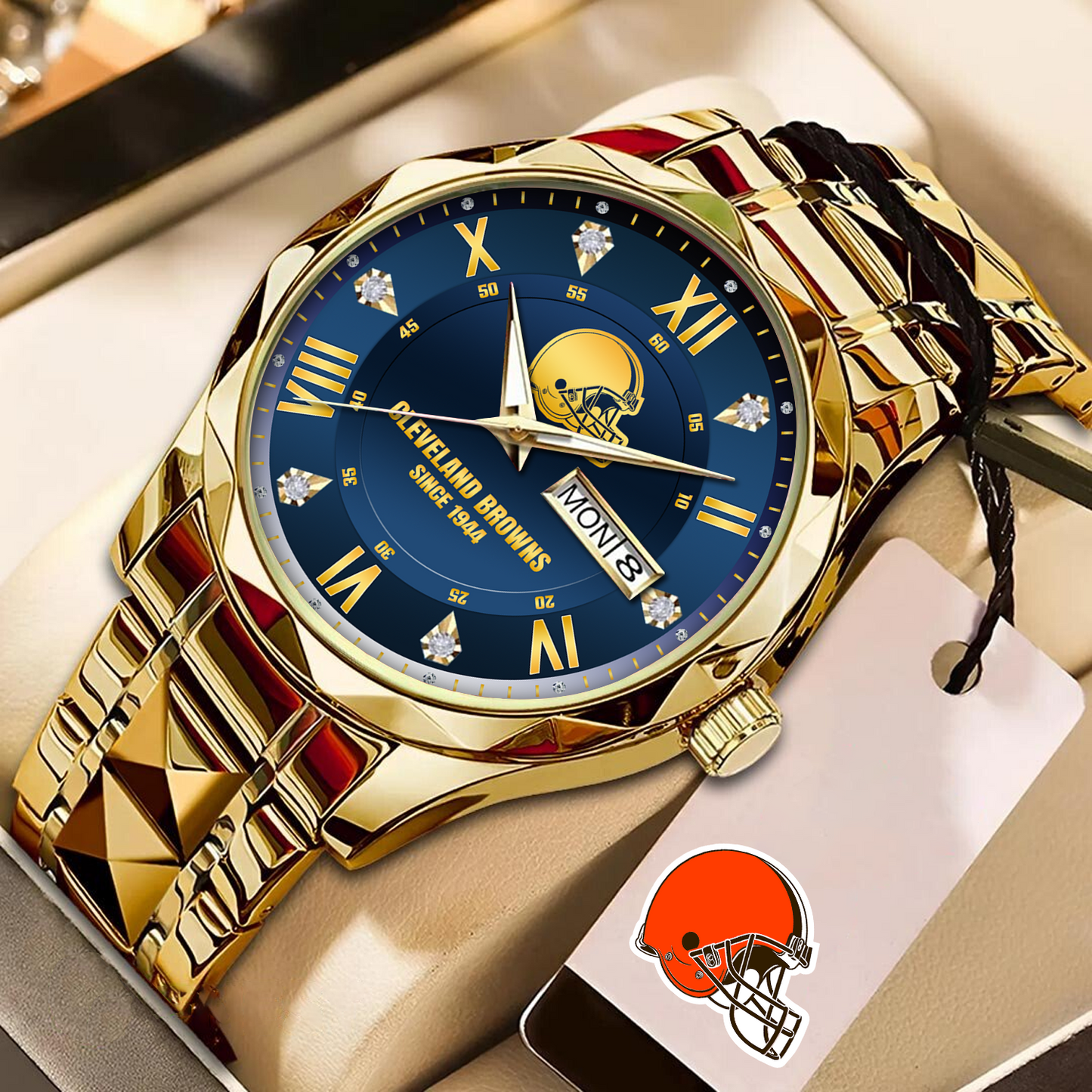CLE x NFL Alloy Luxury Quartz Watch DATND TANTD