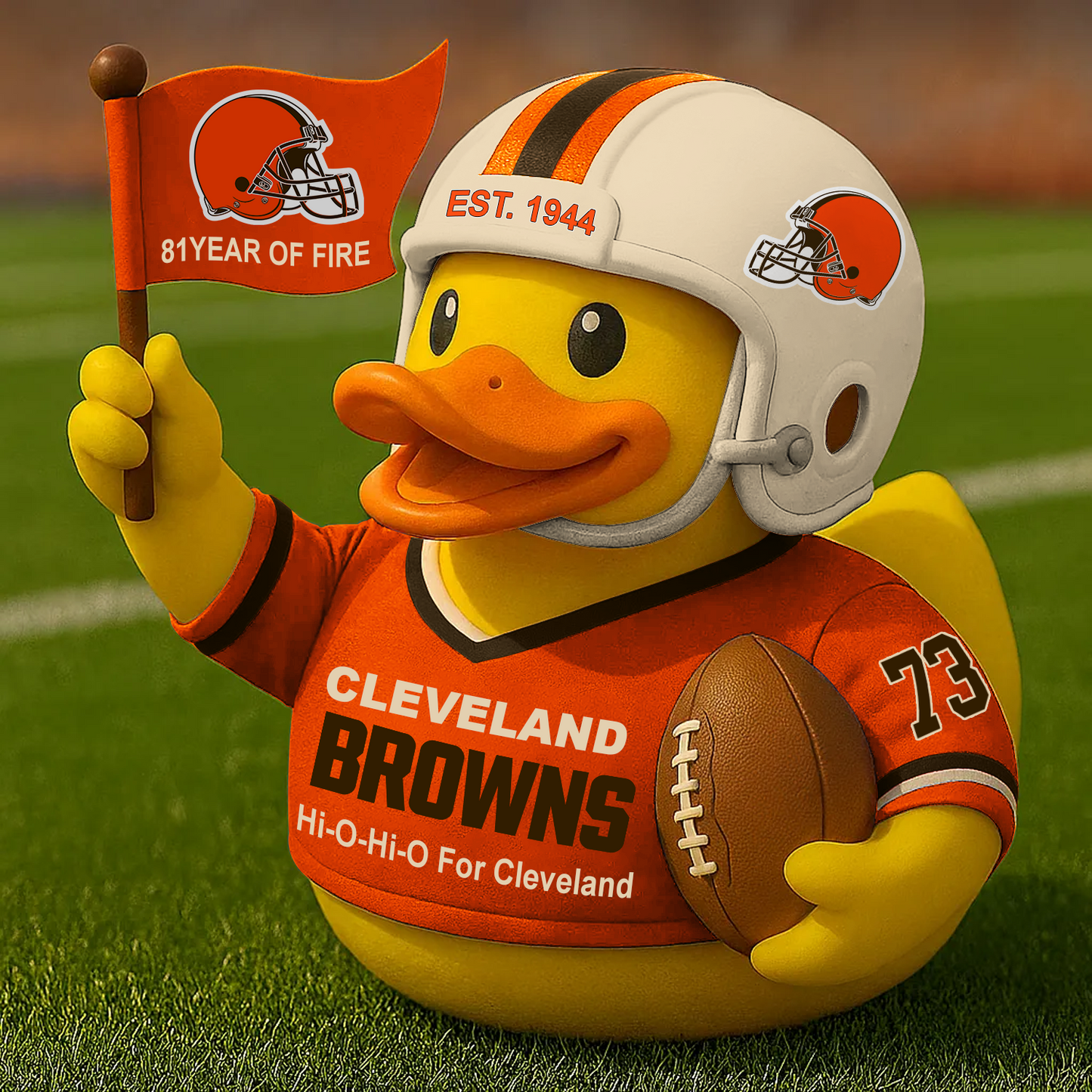 CLE x NFL Anniversary Rubber Duck DATND TANTD