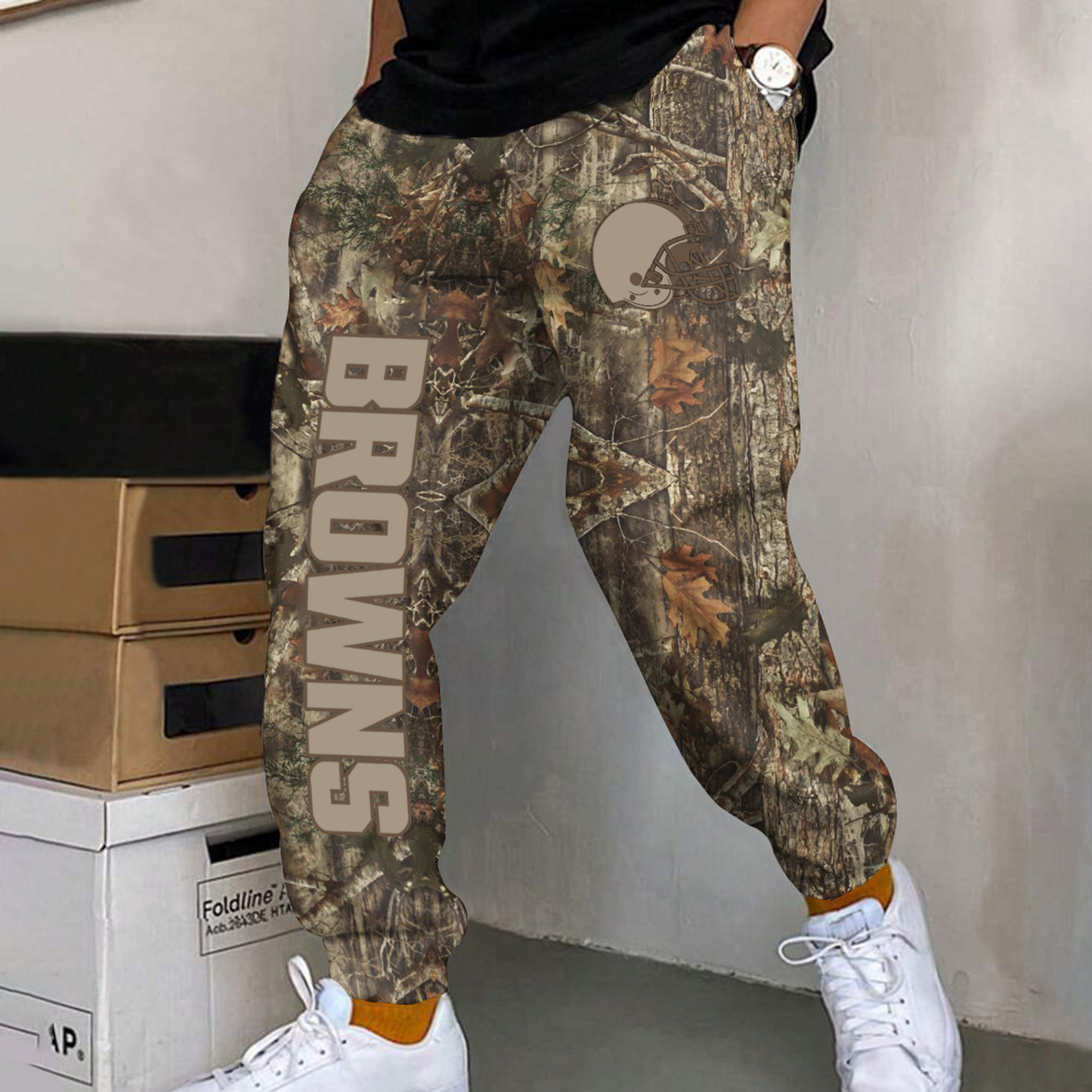 CLE x NFL Football Team Hunting Camo Long Pants DATND TANTD