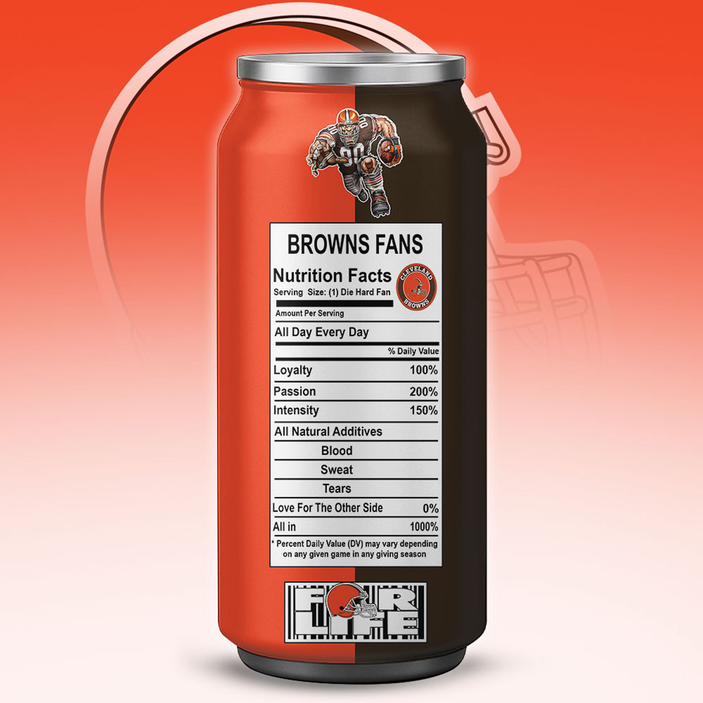 CLE x NFL Monster Energy Tumbler Gift for Fans DATND TANTD