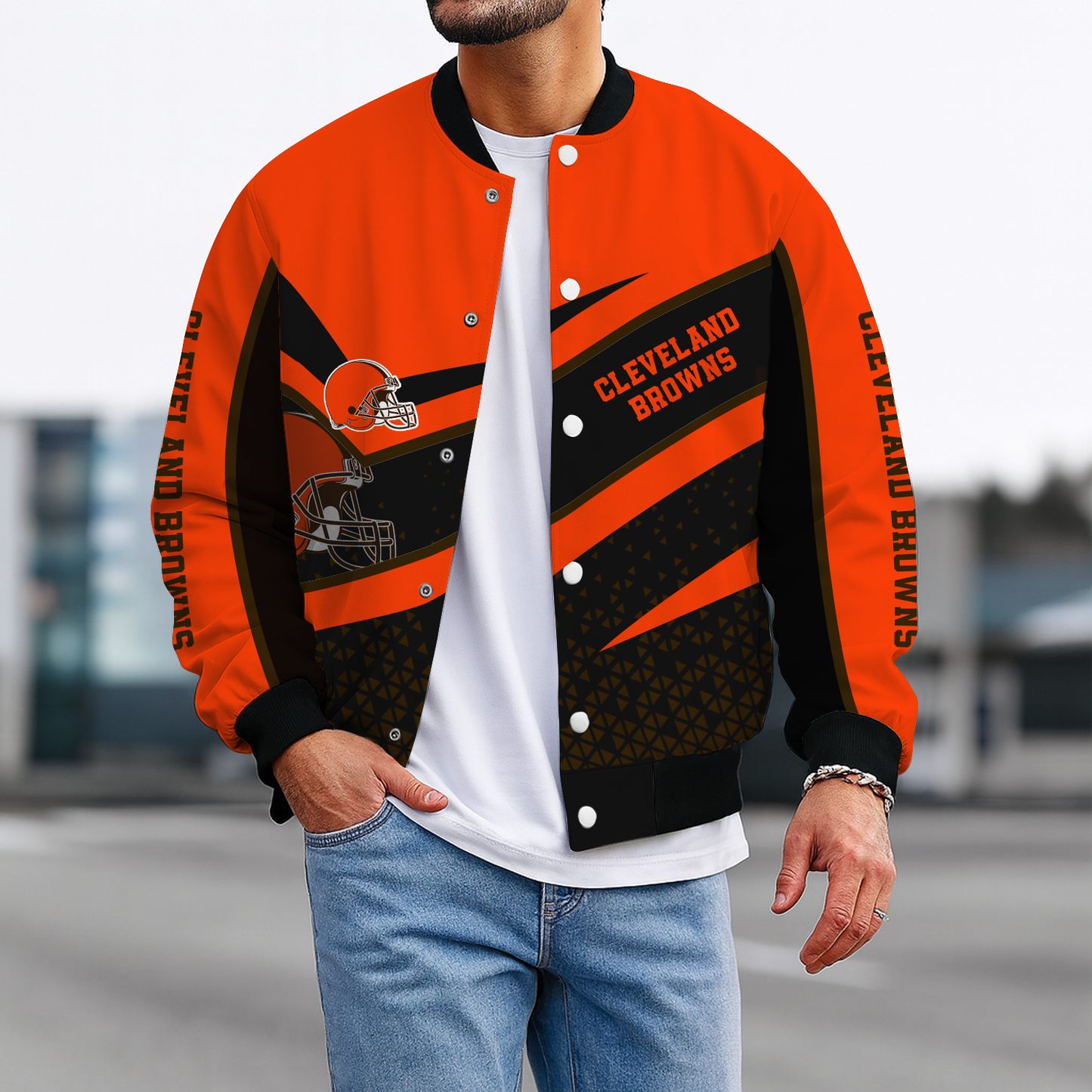CLE x NFL New Baseball Jacket DatND ThuongNH