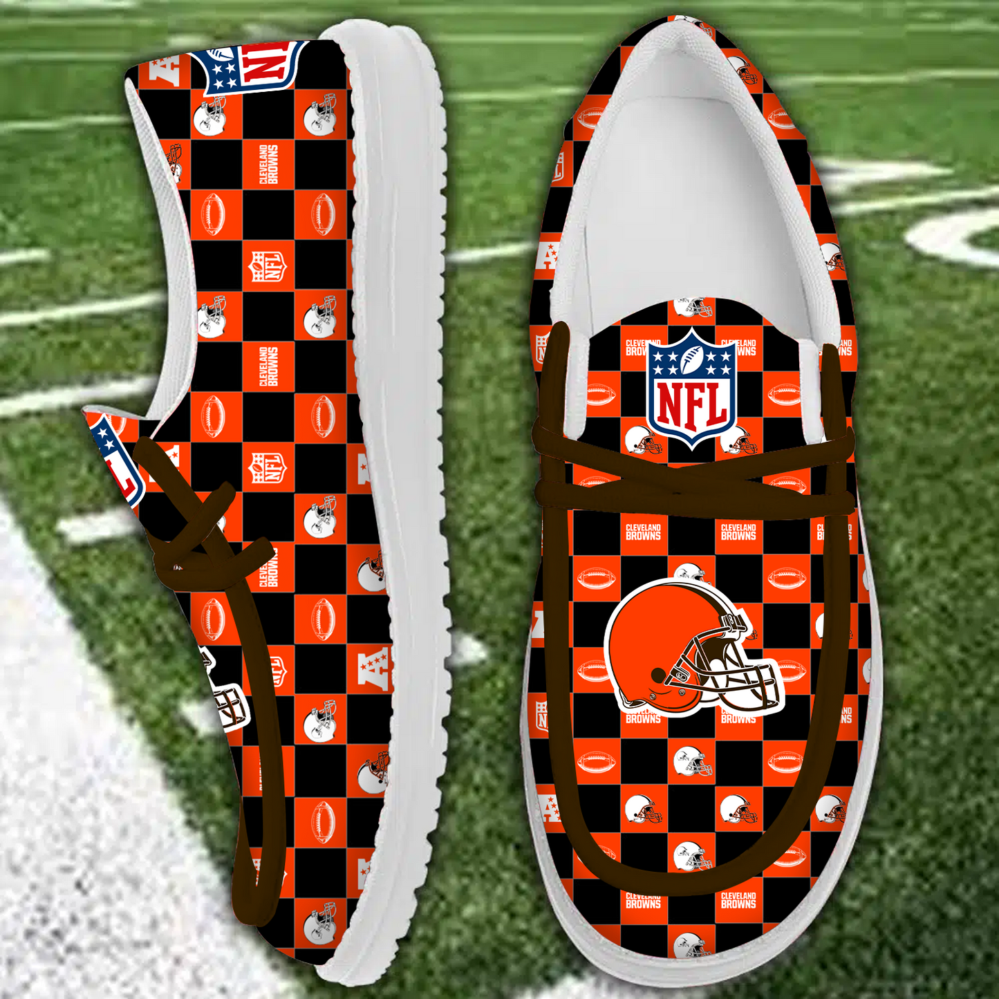 CLE x NFL Personalized Low Top Shoes DATND TANTD