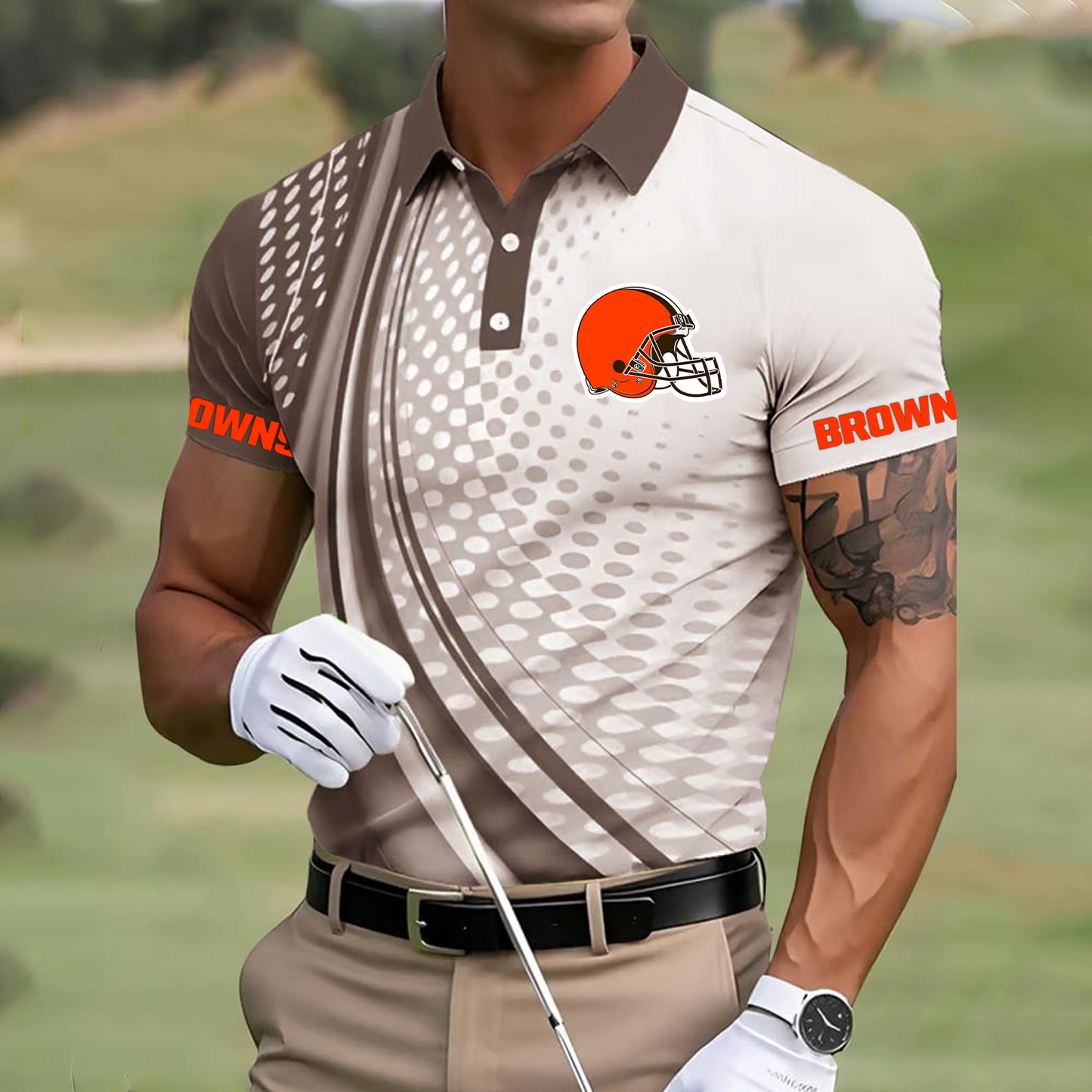 CLE x NFL Polo Shirt DATND TANTD