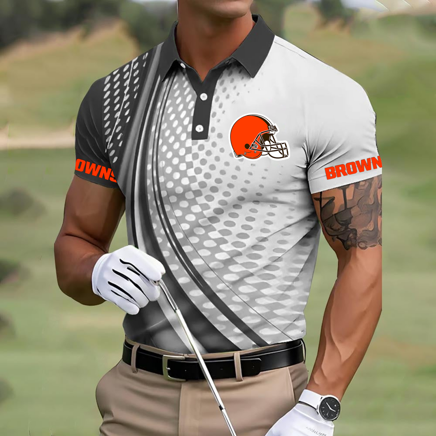 CLE x NFL Polo Shirt DATND TANTD