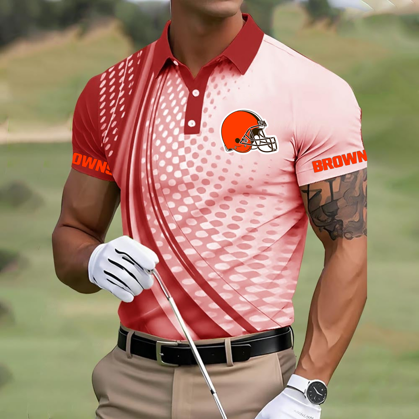 CLE x NFL Polo Shirt DATND TANTD