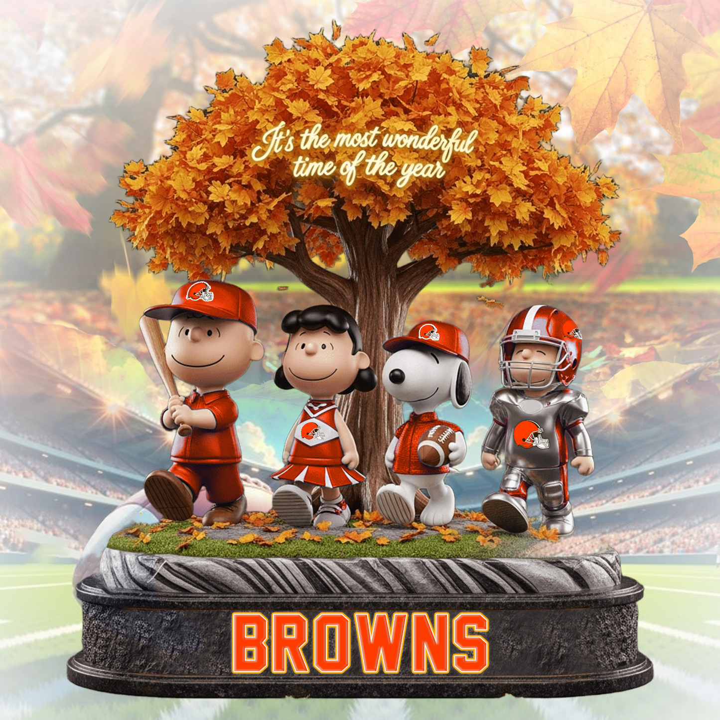 CLE x NFL Premium Acrylic Block DATND TANTD