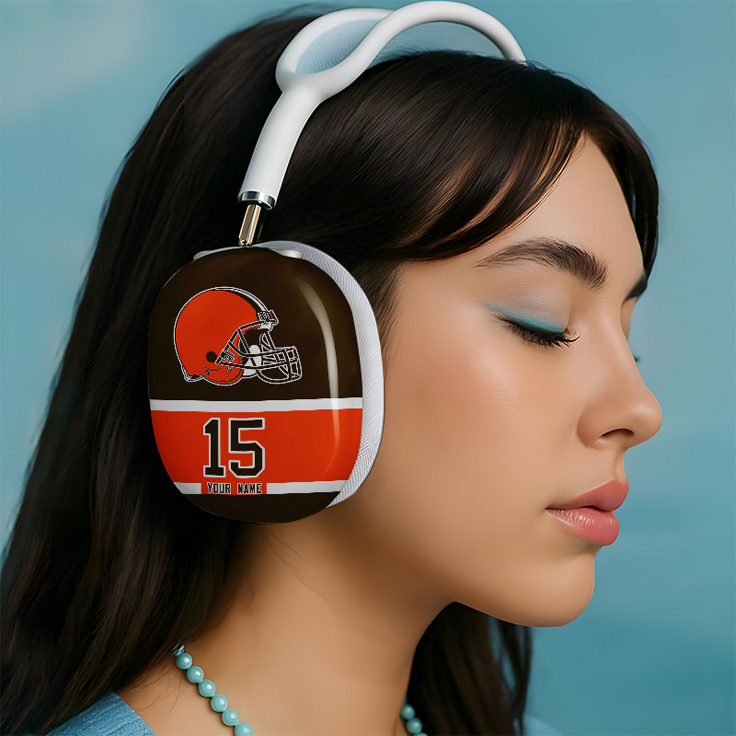 CLE x NFL Special Airpod Max Case Cover Personalized DATND TANTD