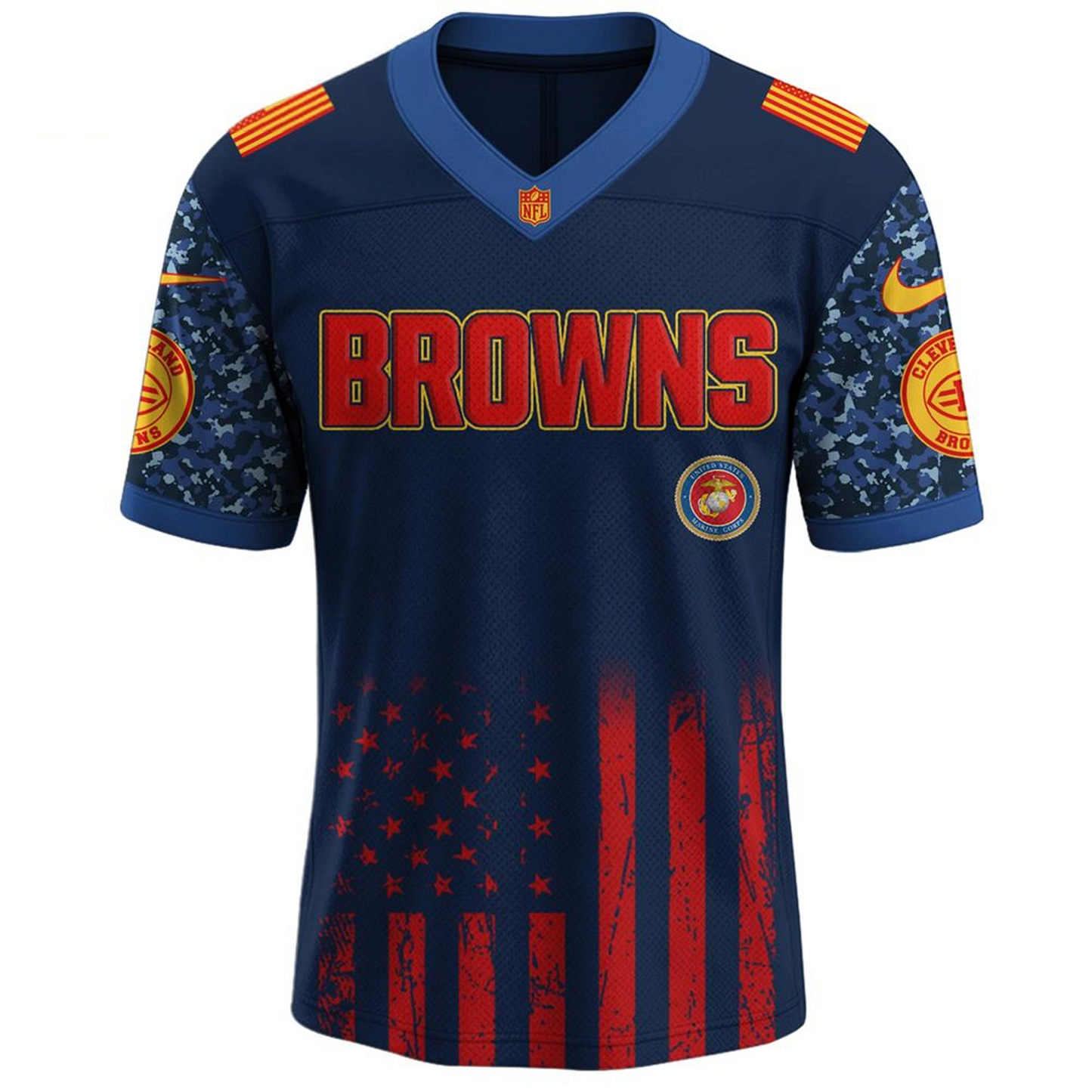 CLE x U.S.M.C 250th Birthday Celebration Jersey DatND DVT