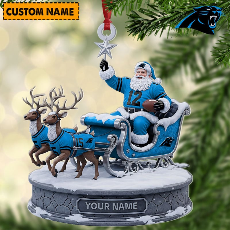 CP NFL Personalized Christmas Ornament Gift For Family DDTNTL