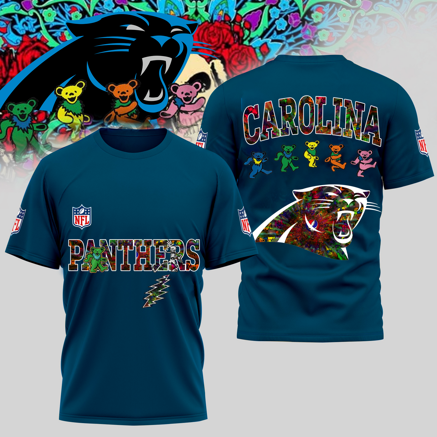 CP Premium NFL Dancing Bear T-Shirt DDT HLPHUONG