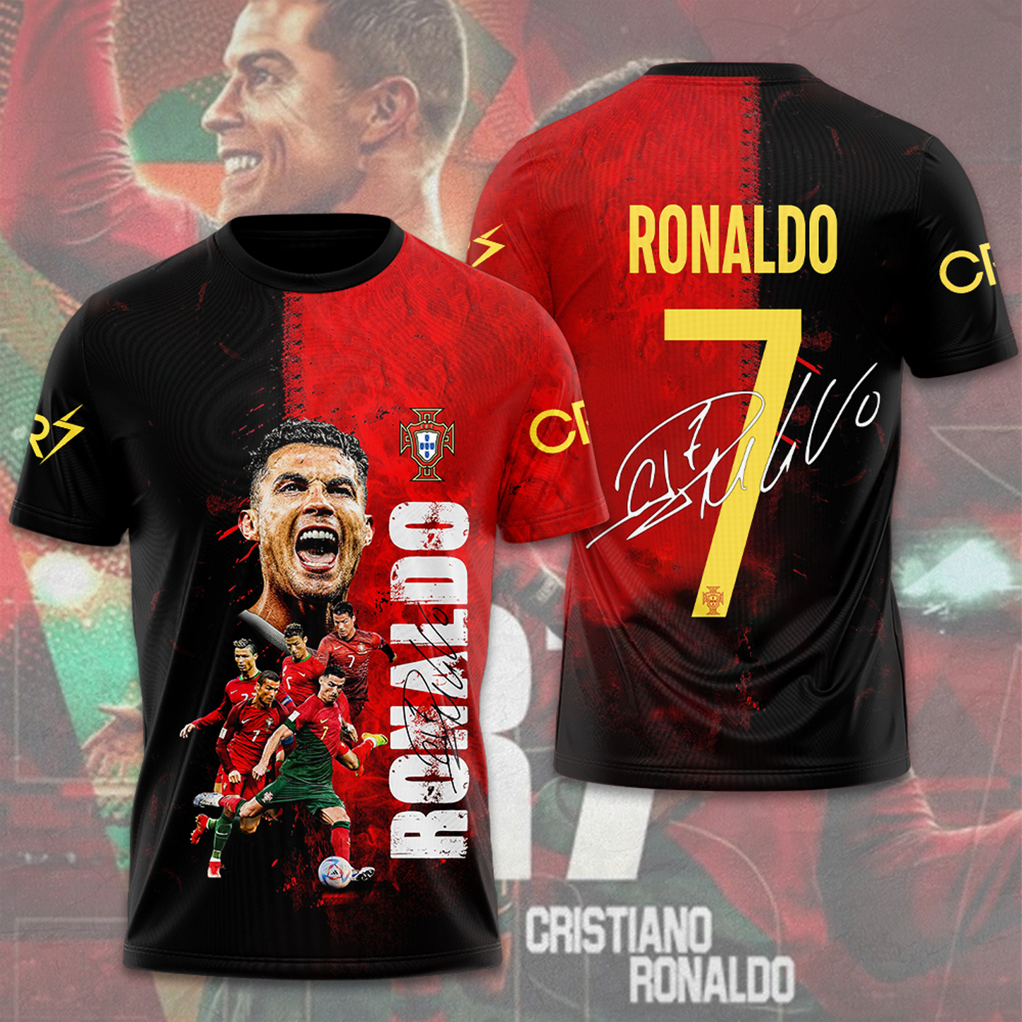 CR7 x Portugal National Football Team 3D Apparel V11 DATND TANTD