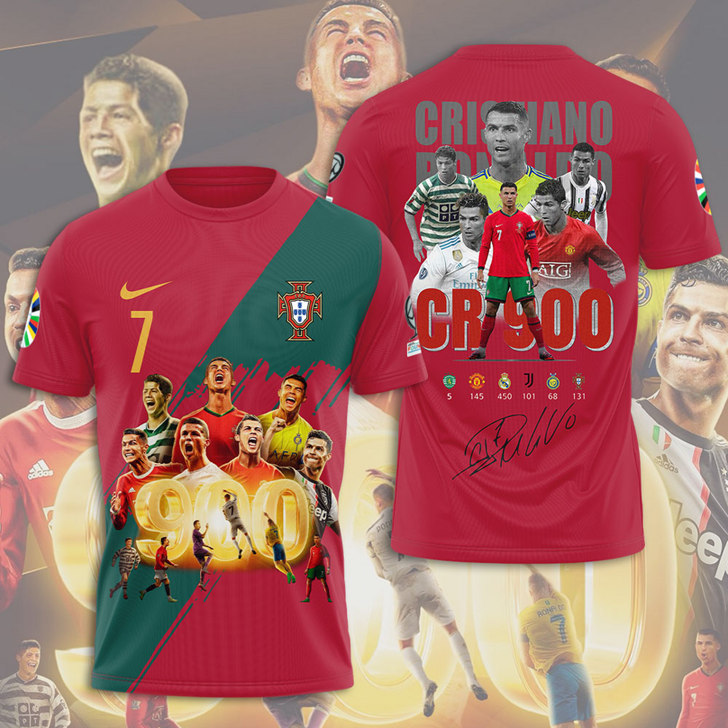 CR7 x Portugal National Football Team 3D Shirt V3 DatND DVT