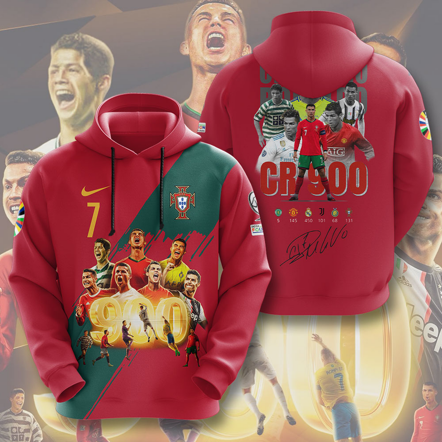 CR7 x Portugal National Football Team 3D Shirt V3 DatND DVT