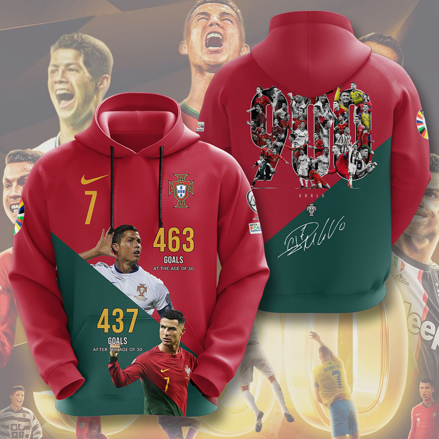 CR7 x Portugal National Football Team 3D Shirt V5 DatND DVT