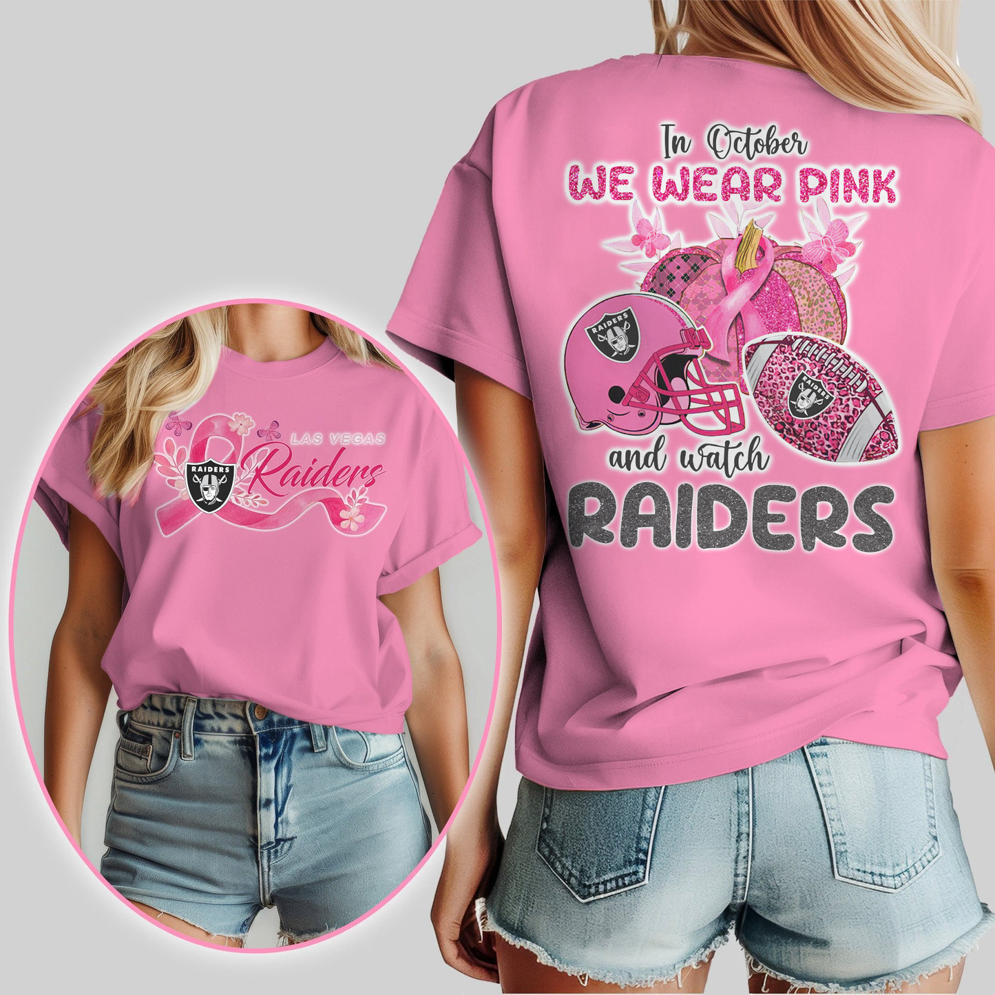 In October We Wear Pink And Watch LVR Shirt DDT NTL