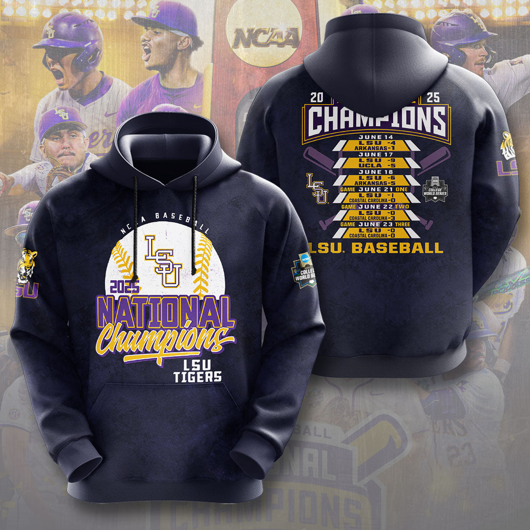 LSU Wins 2025 DI Baseball National Championship V81 Shirt DDT CTND