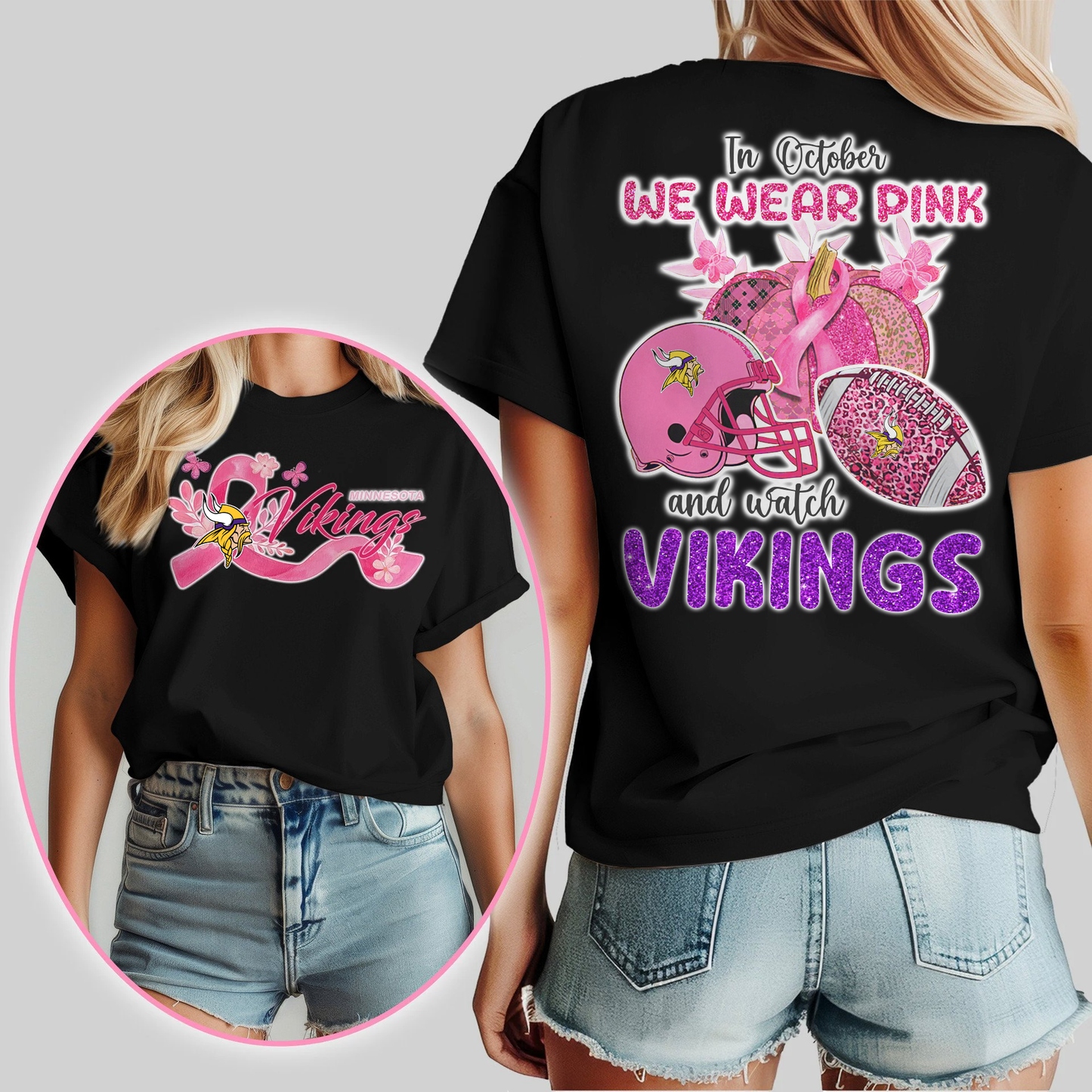 In October We Wear Pink And Watch MV Shirt DDT NTL