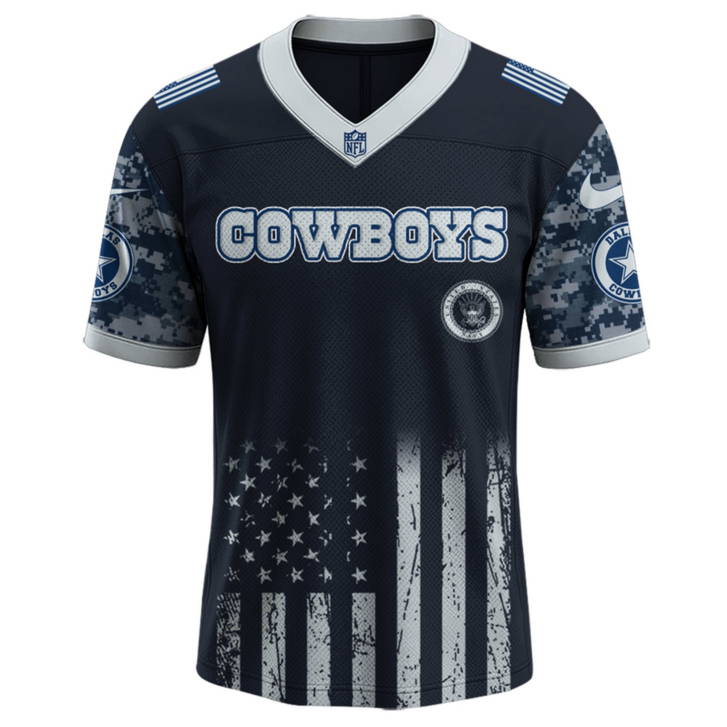 DAL x 250 U.S. Navy 250th Birthday Celebration Jersey DatND DVT