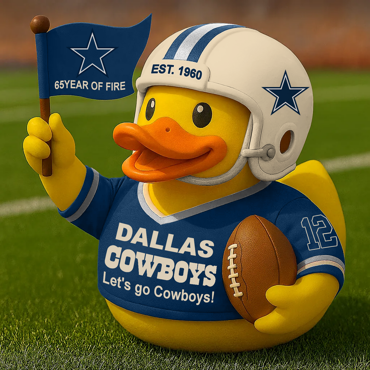 DAL x NFL Anniversary Rubber Duck DATND TANTD