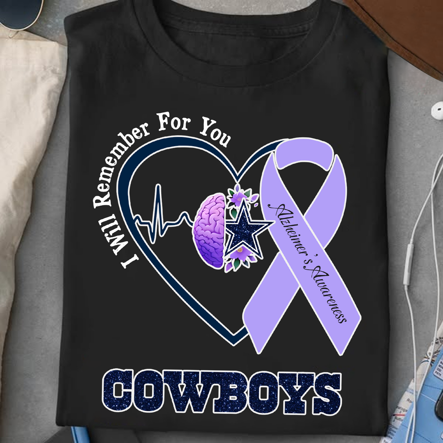 DAL x NFL I Will Remember For You T-Shirt V1 DATND TANTD