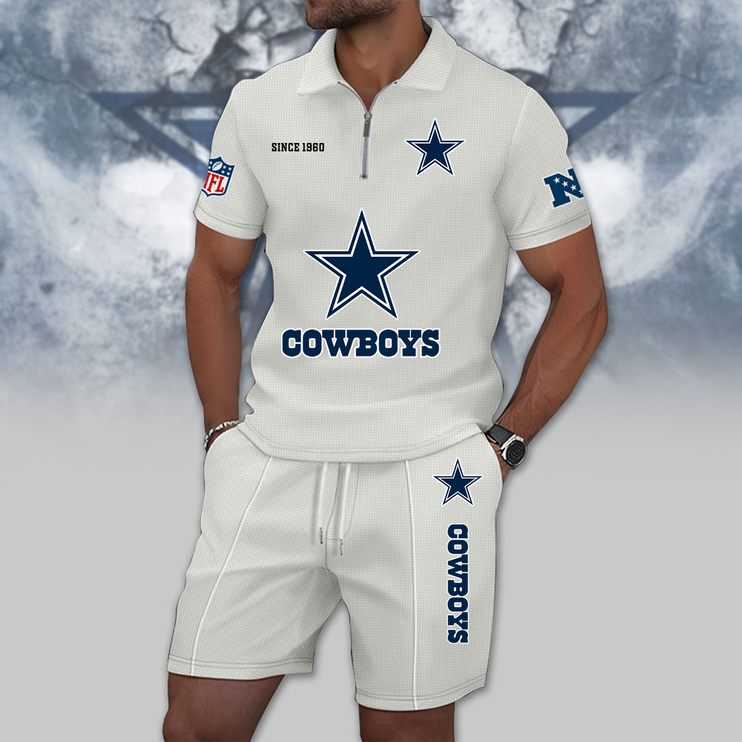 DAL x NFL Zip Polo Set DATND TANTD