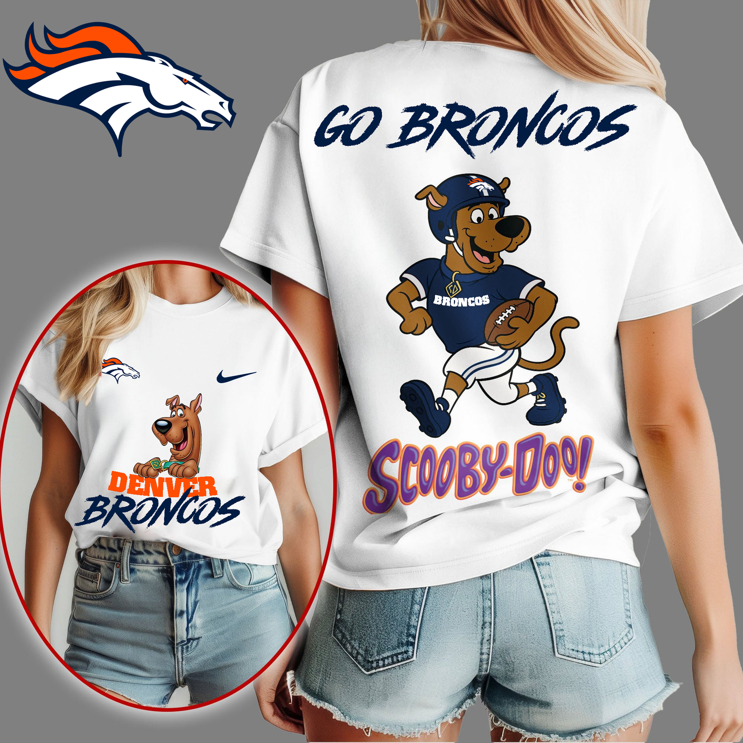 DB Premium NFL Scooby-Doo Fan Women‘s Shirt DDT CTND