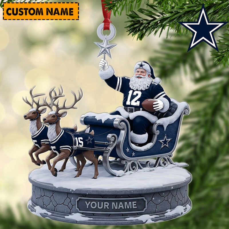 DC NFL Personalized Christmas Ornament Gift For Family DDTNTL