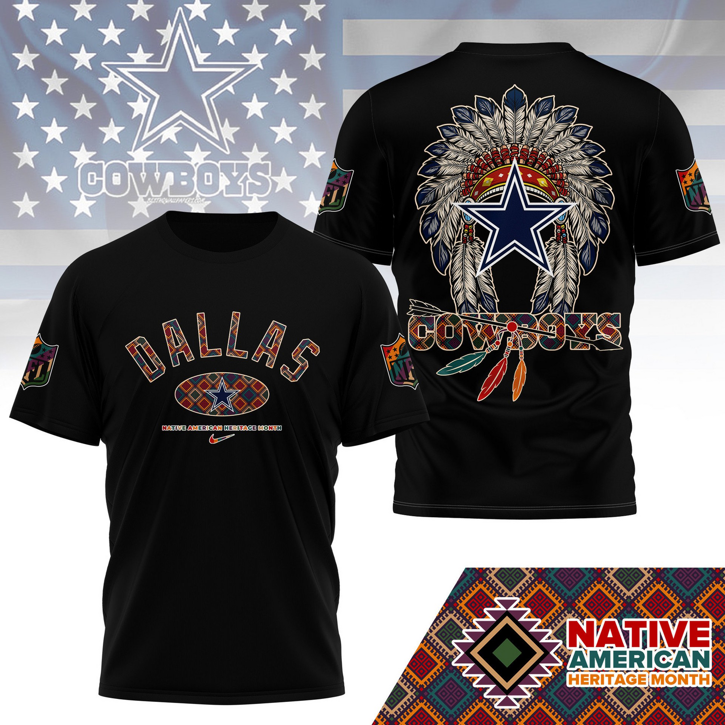 DC Premium Native American Heritage Month 3D Shirt DDT TTV