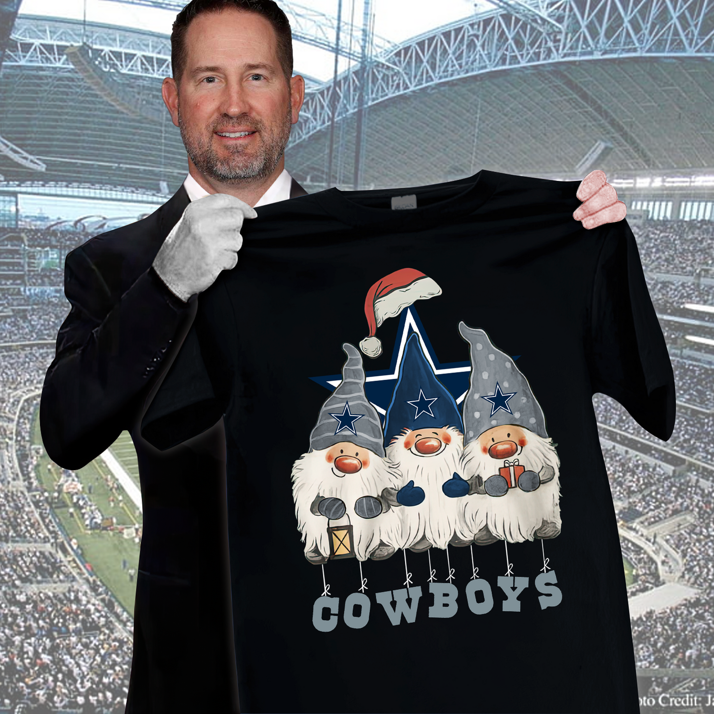DC x NFL Premium Christmas Gnomes Shirt DDT CTND