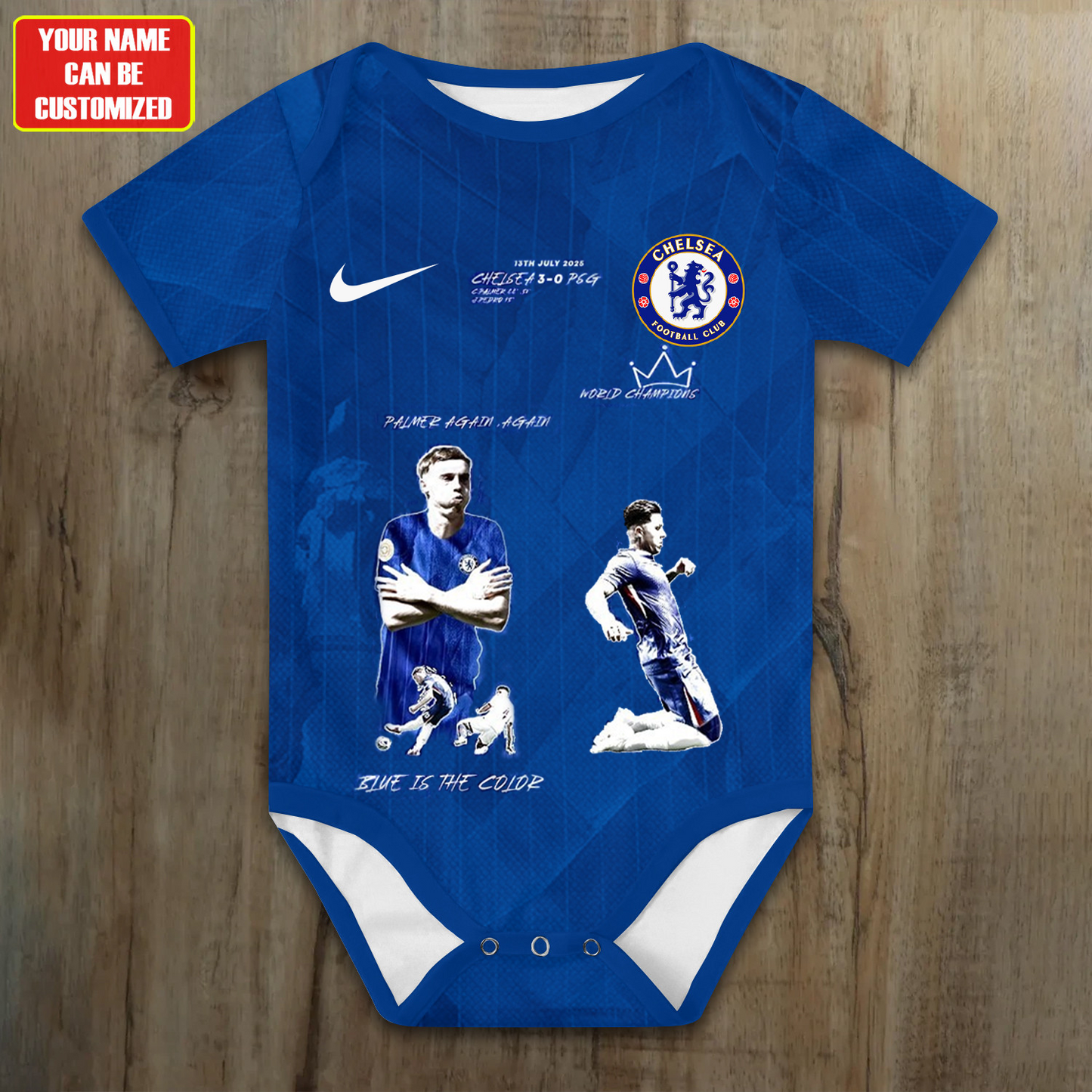 CHE F.C Custom Soccer Jersey , Baby Rib Bodysuit Sizes V1 DATND TANTD