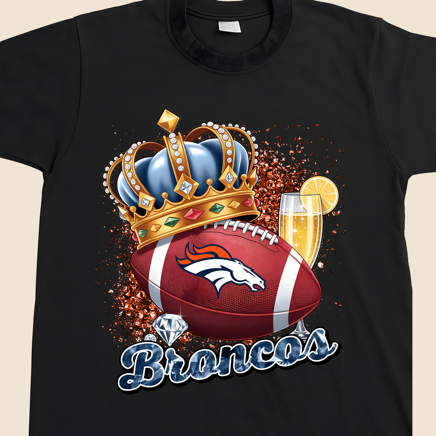 DEN x NFL Crowns Diamond T-Shirt DATND TANTD