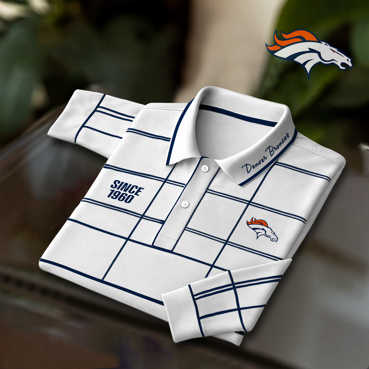 DEN x NFL Polo Shirt Long Sleeve DatND DVT