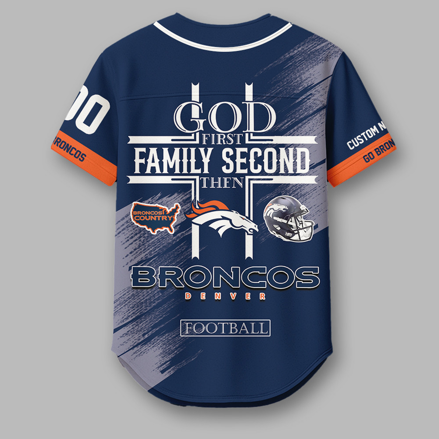DEN x NFL Premium NFL Baseball Jersey DATND TANTD