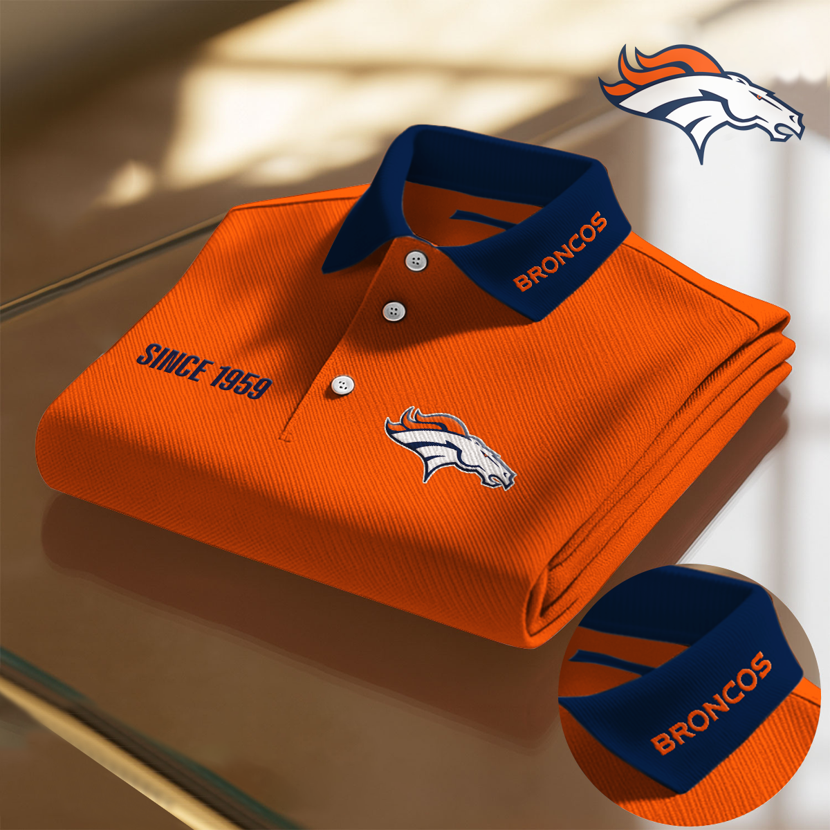 DEN x NFL Premium Polo Shirt DatND DVT