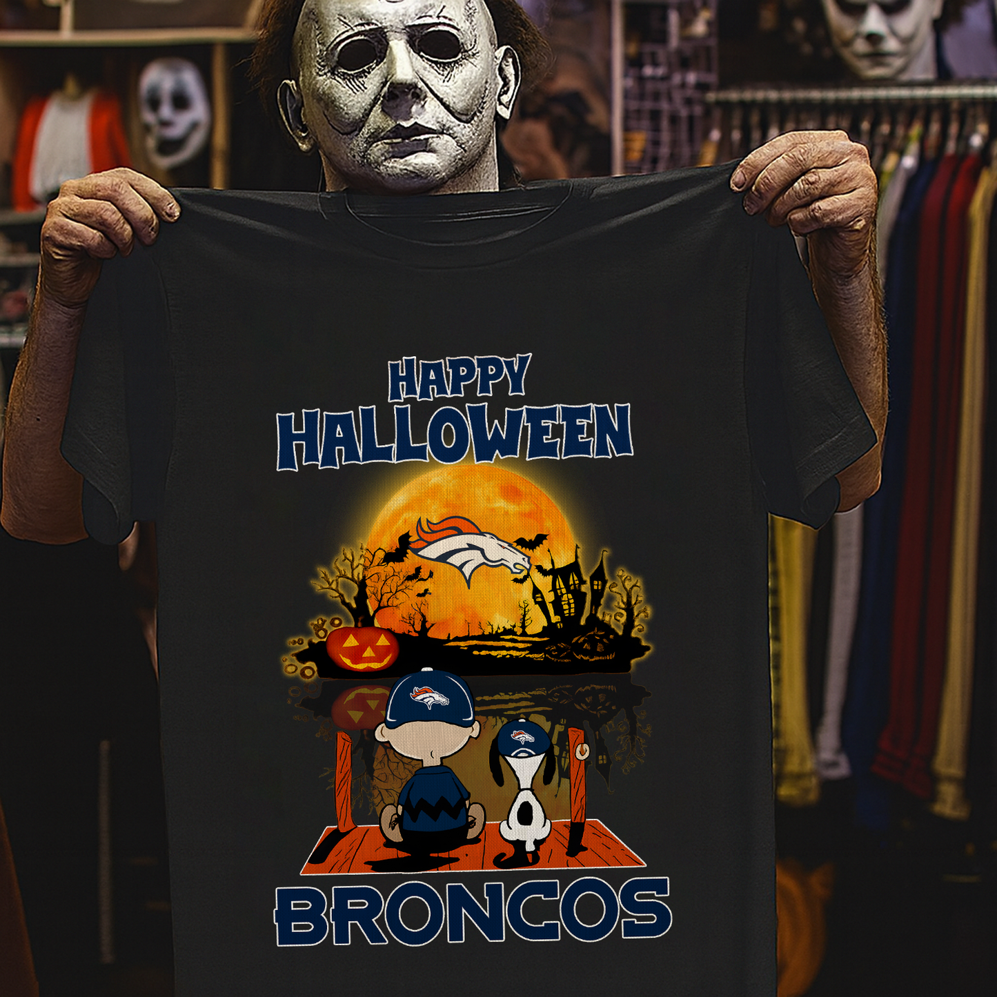 DEN X The Peanuts Snoopy And Charlie Brown Happy Halloween 2D Shirt DatND ThuongNH