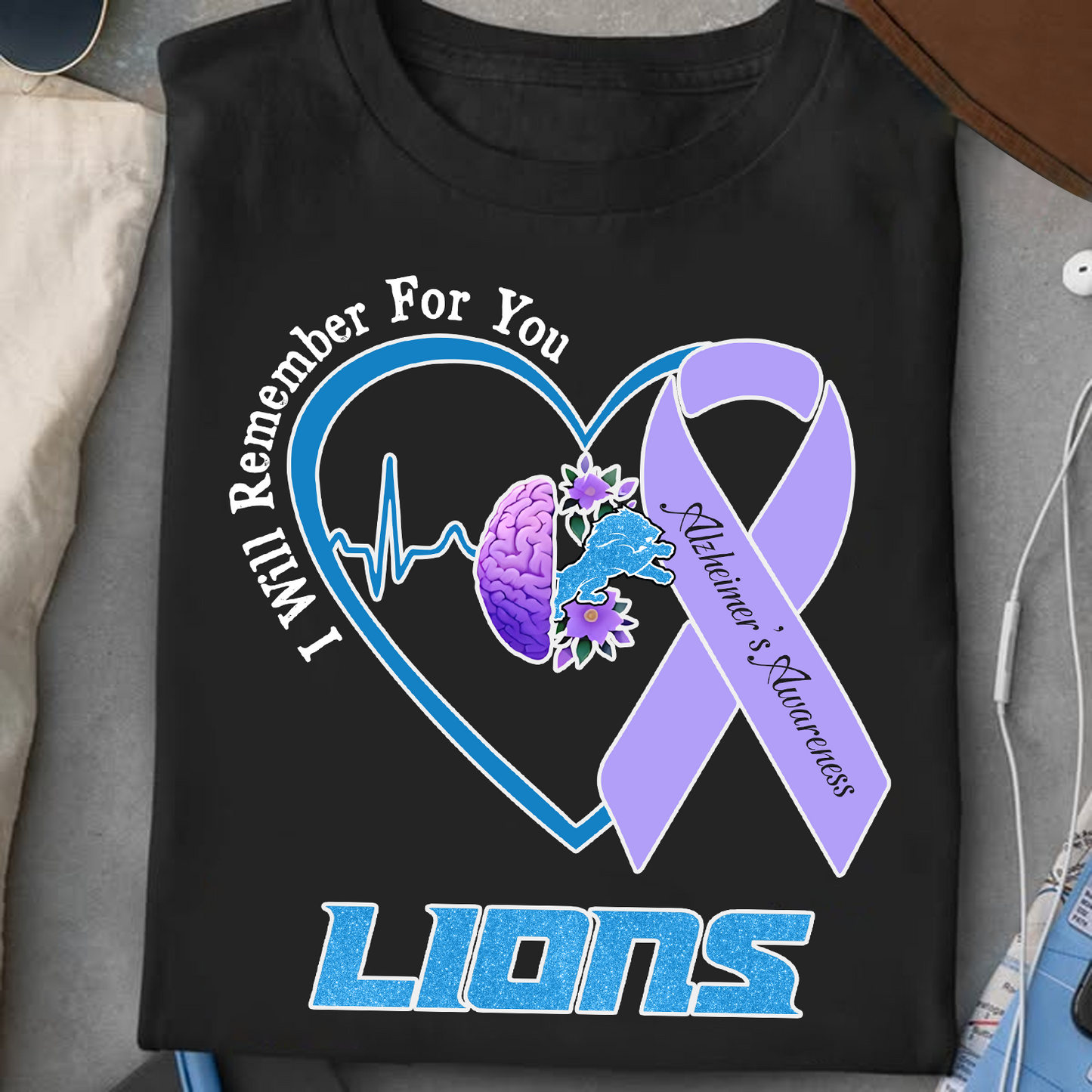DET x NFL I Will Remember For You T-Shirt V1 DATND TANTD
