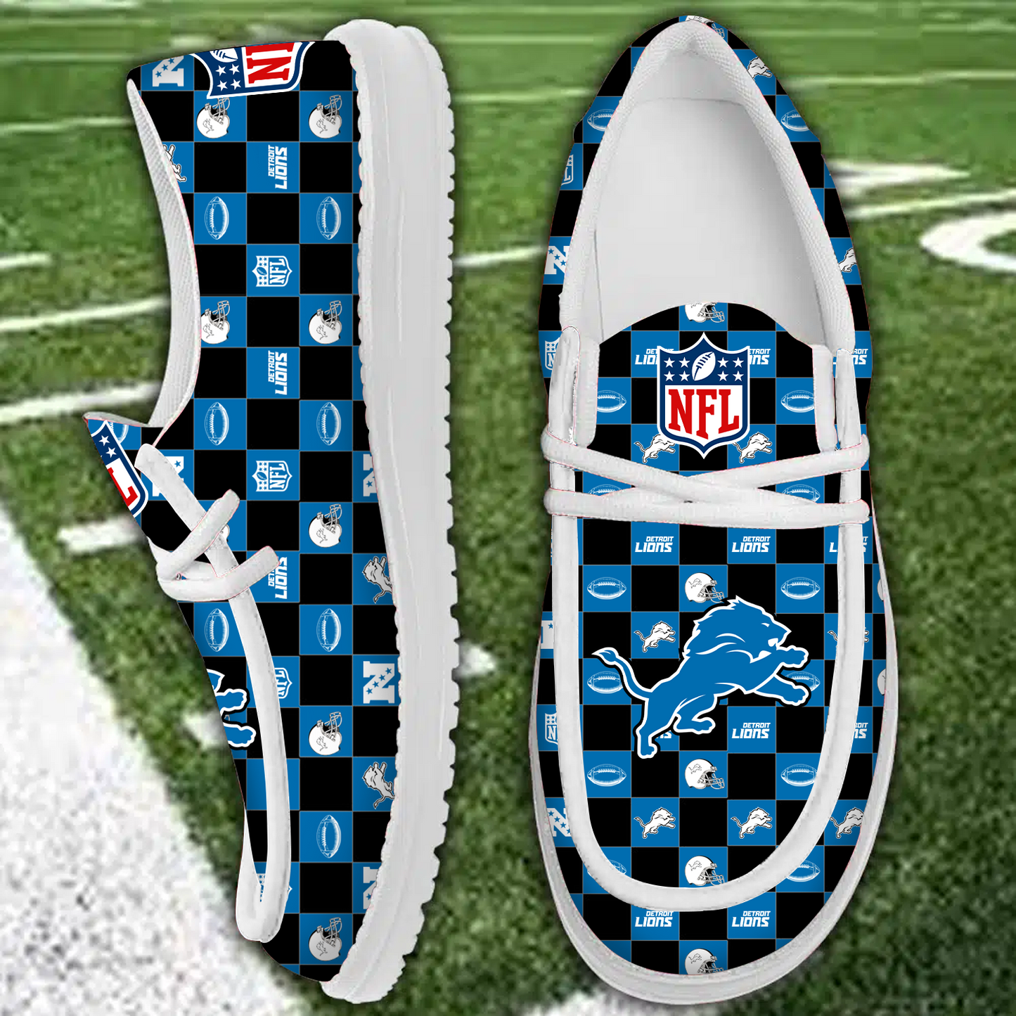 DET x NFL Personalized Low Top Shoes DATND TANTD