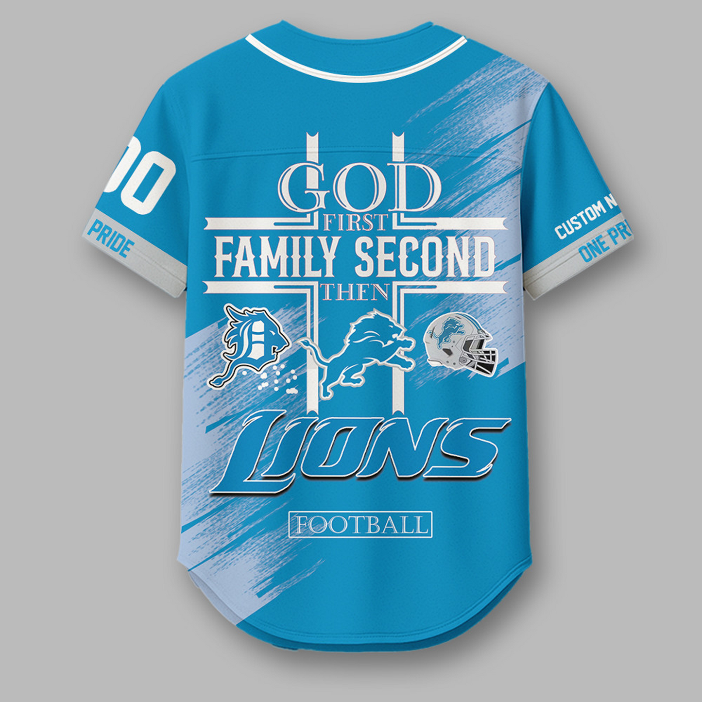 DET x NFL Premium NFL Baseball Jersey DATND TANTD