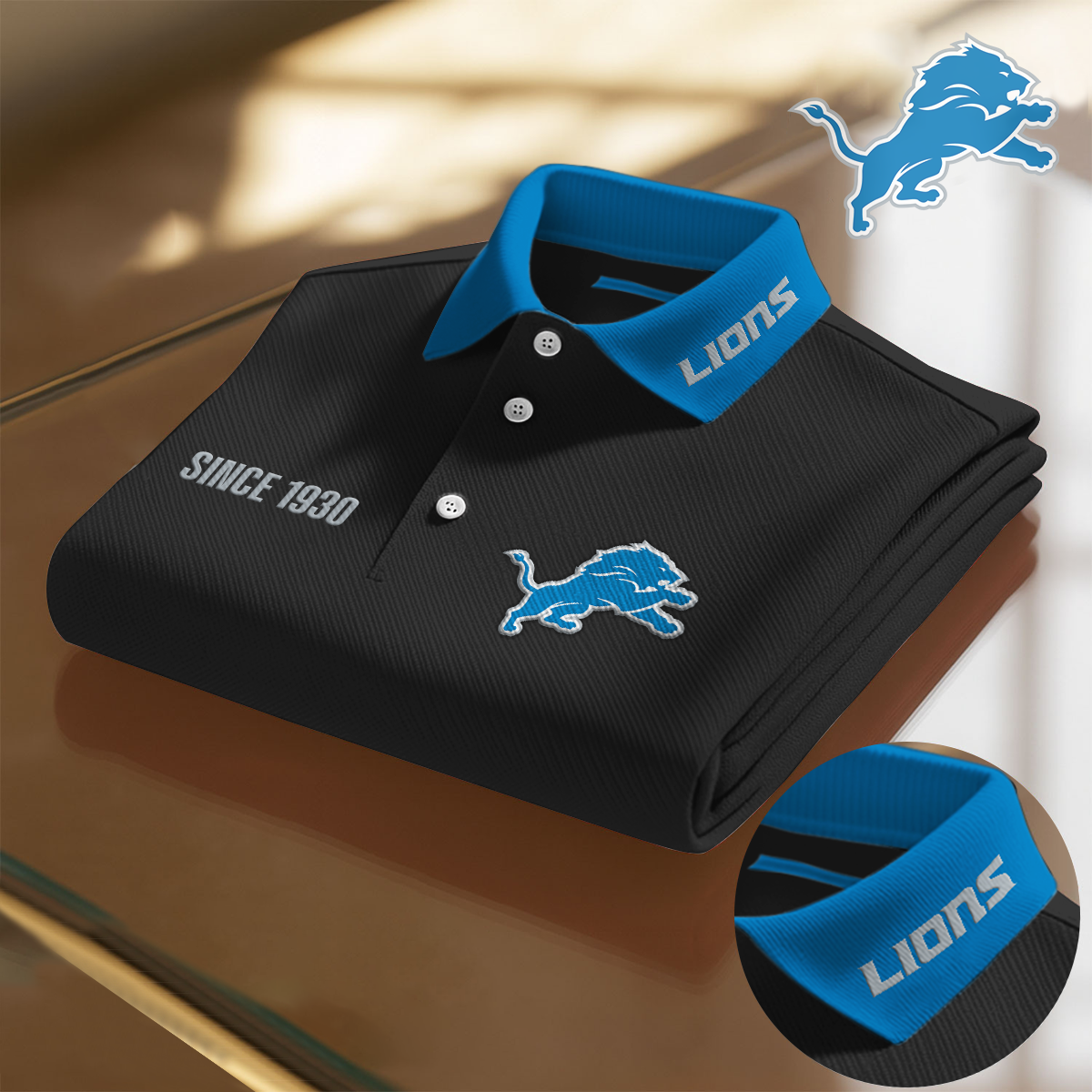 DET x NFL Premium Polo Shirt DatND DVT