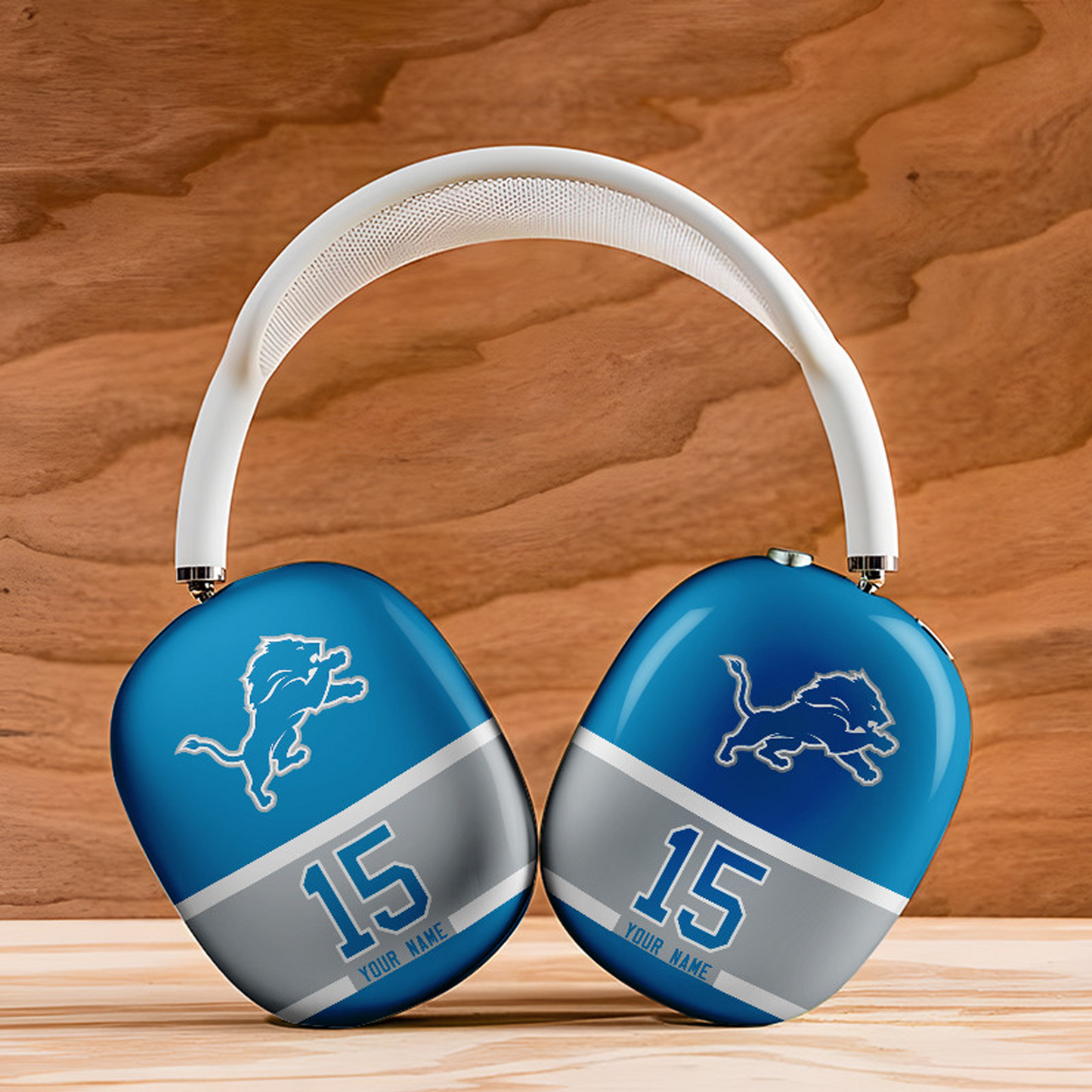 DET x NFL Special Airpod Max Case Cover Personalized DATND TANTD