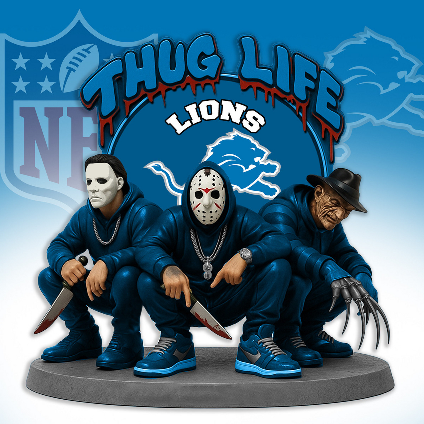 DET x NFL Thug Life Acrylic Plaque