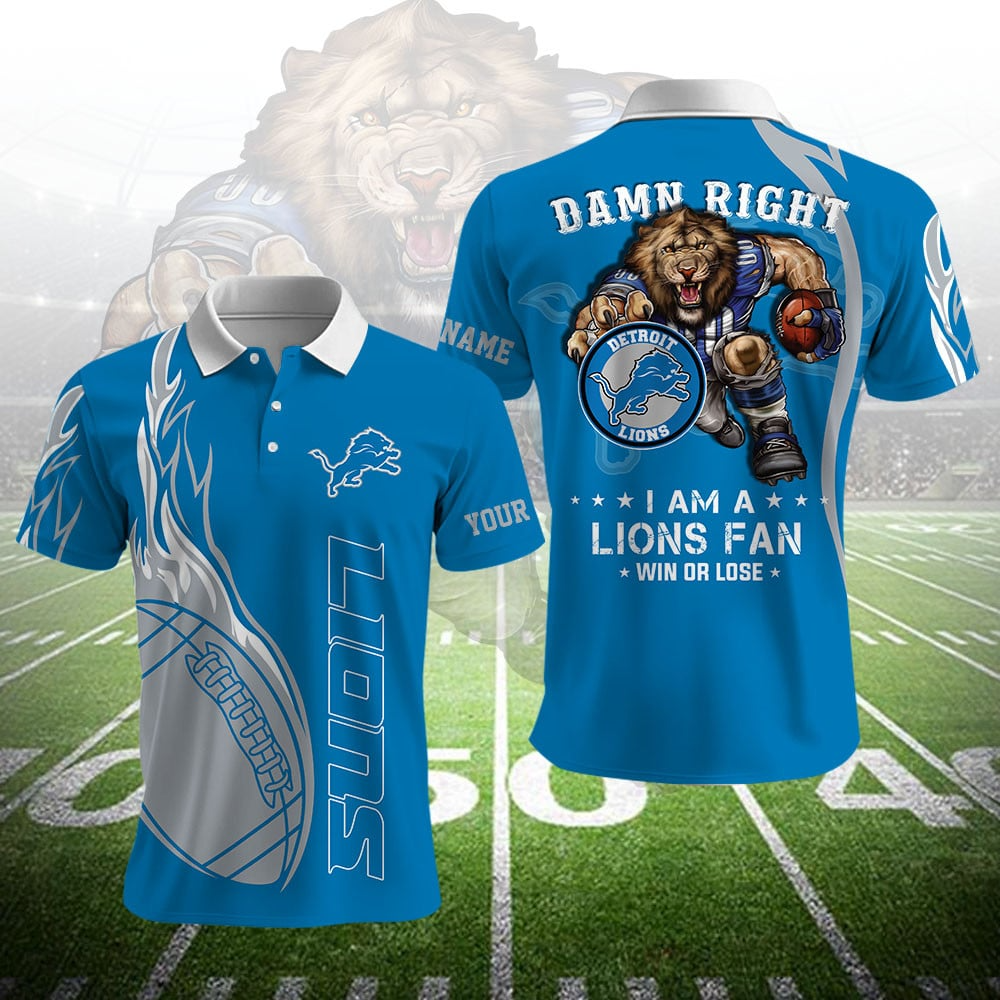 DL NFL Team Mascot Polo Shirt DDT NTL