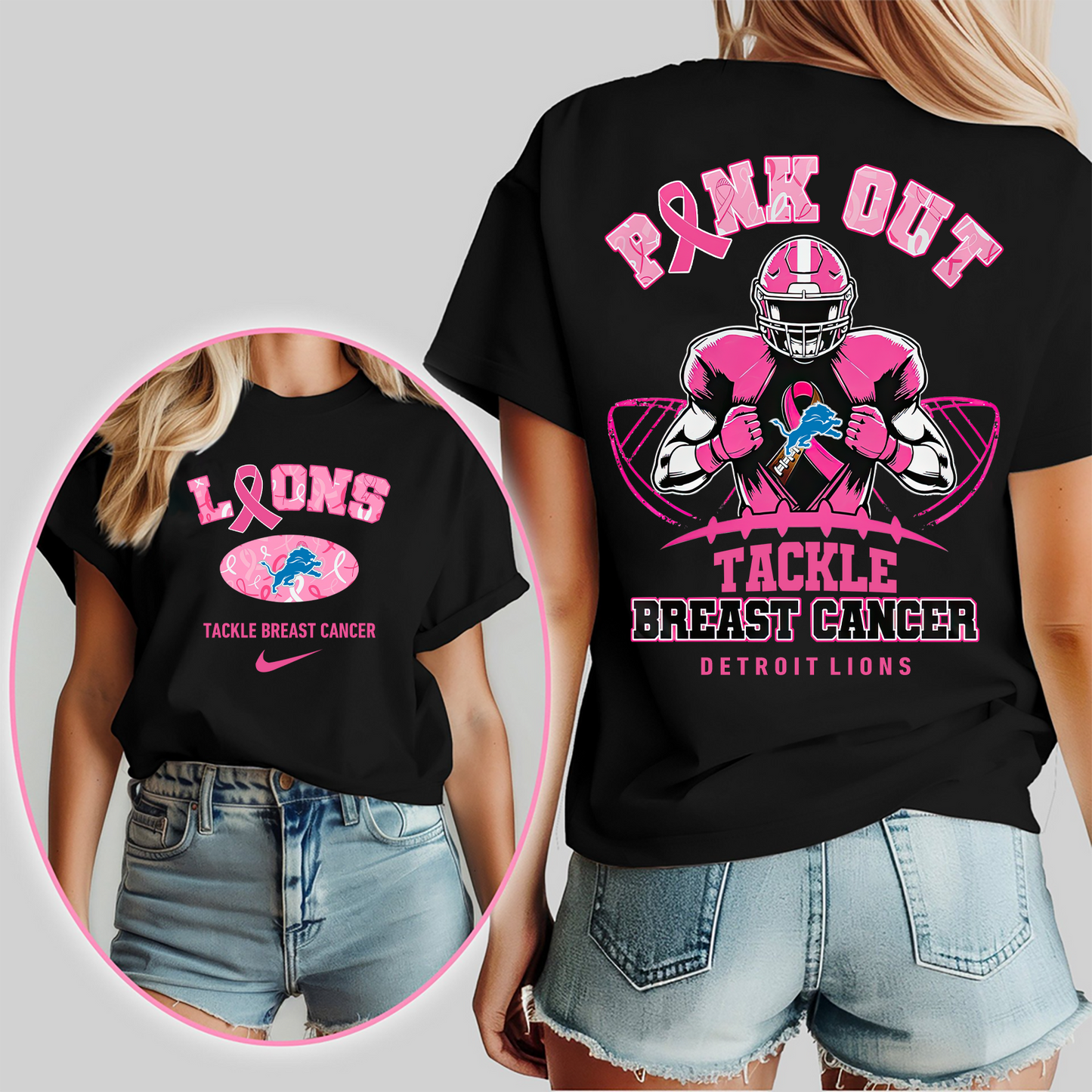 DL Pink Out - Tackle Breast Cancer 3D Shirt DDT 060825 CTND